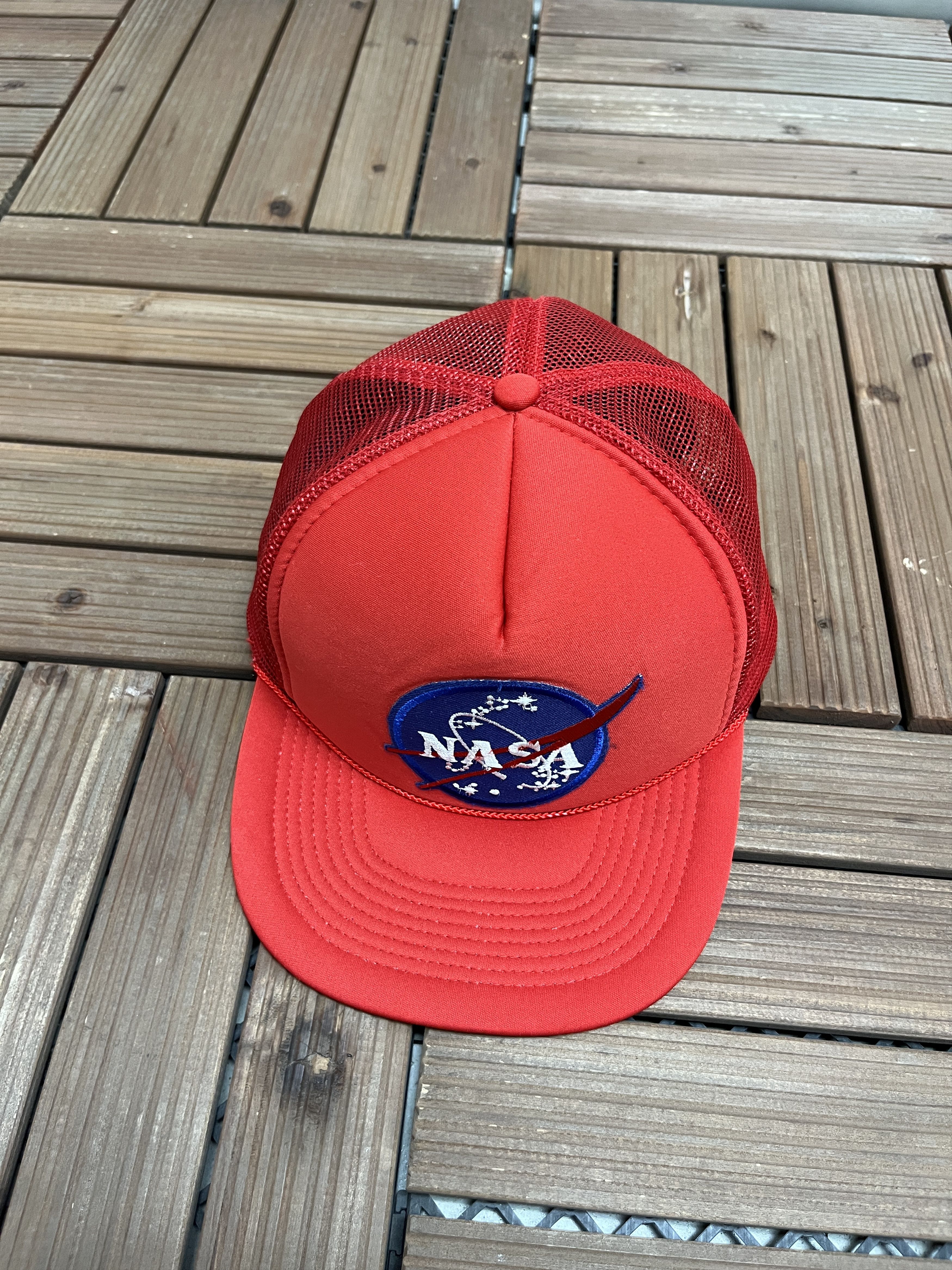 Vintage NASA Stitched Vintage Trucker Snap Back Hat Size ONE SIZE - 1 Thumbnail