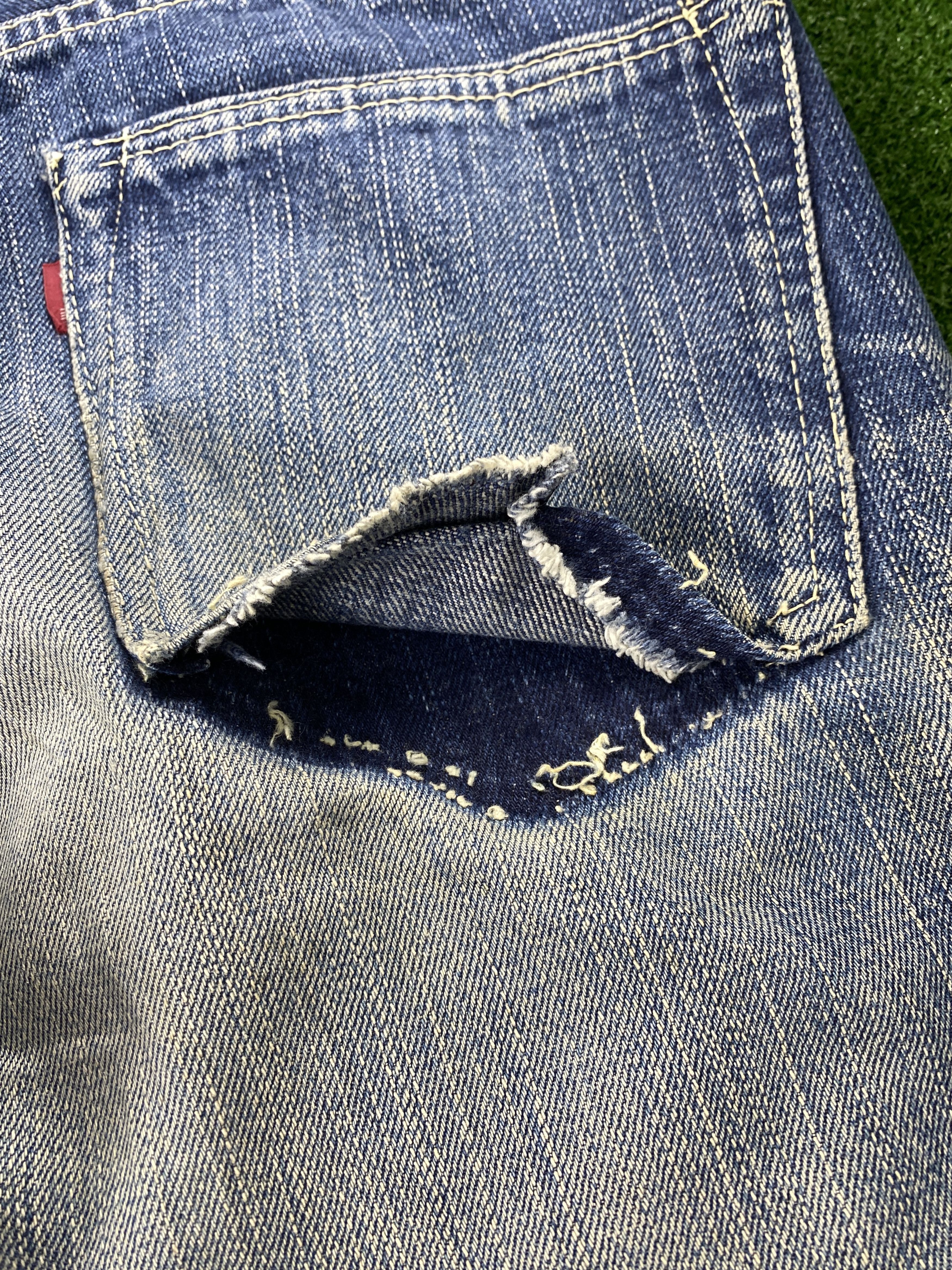 Eternal 💢 Selvedge Vintage Eternal Faded Distressed Jeans CP0082 Size US 29 - 11 Thumbnail