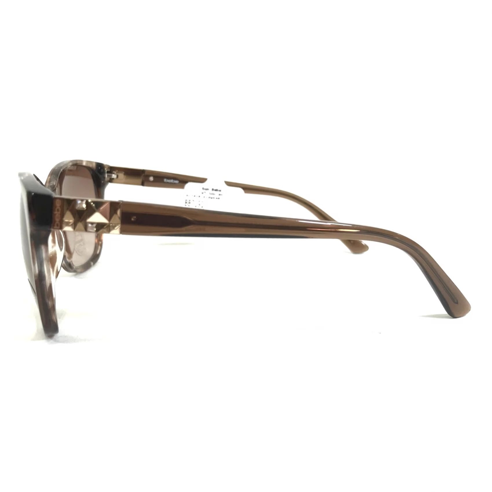 Bebe Sunglasses BB7191 200 Swarovski Crystal Cat Eye Frames with Brown Lenses Bebe Bebe Sunglasses Cat Eye Swarovski Black BB7193 001 JET  main image 4