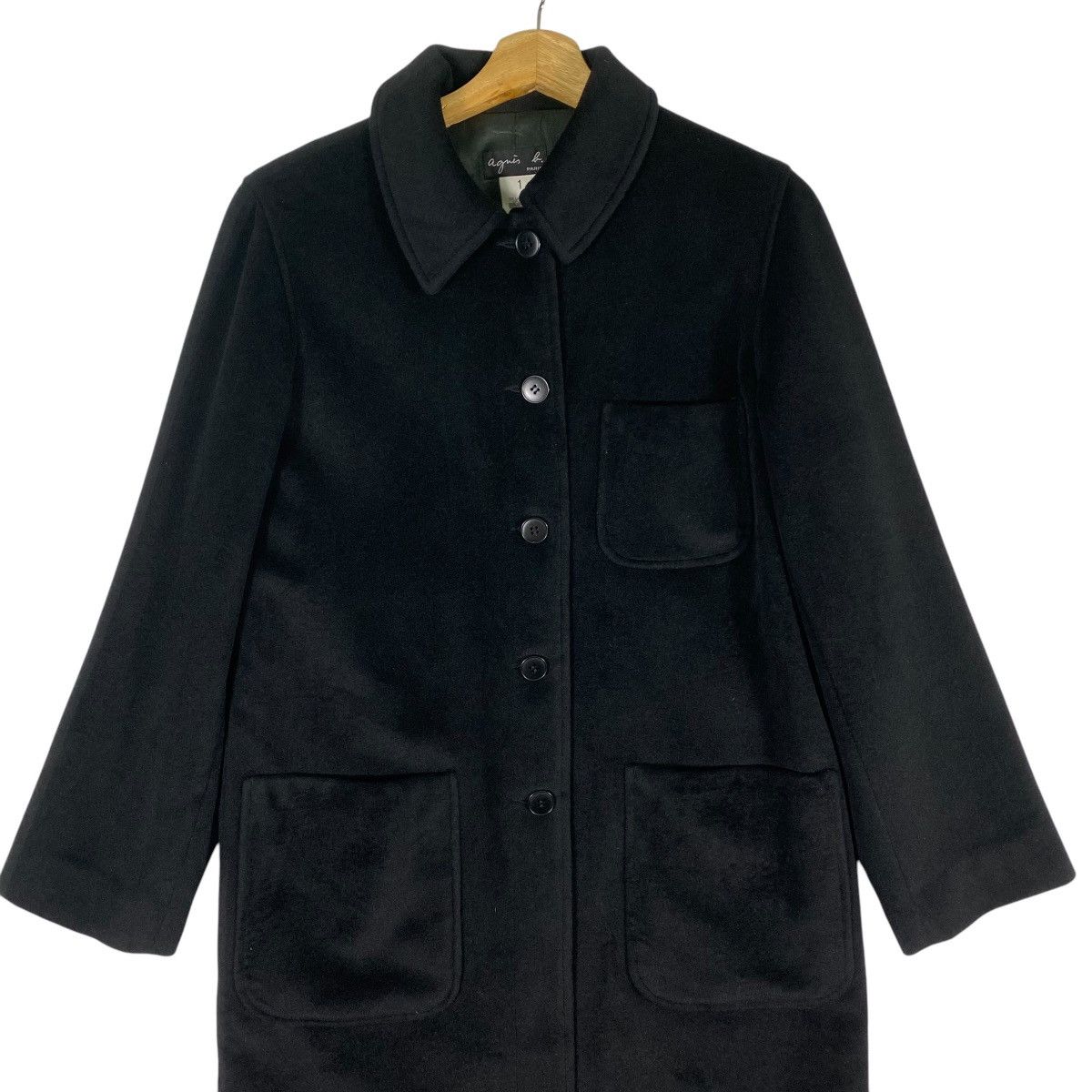 Vintage × agnes b. Vintage Agnes B Paris Long Jacket Wool Size S / US 4 / IT 40 - 4 Thumbnail