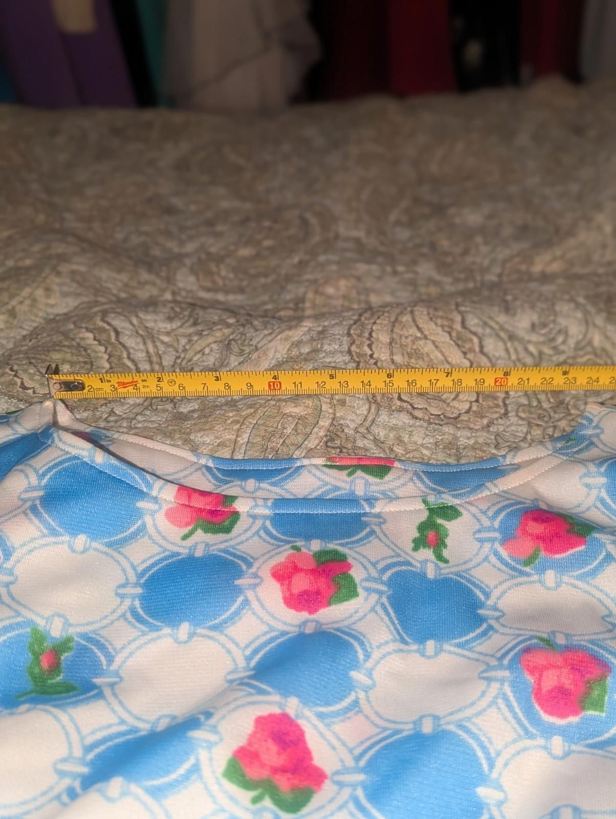 Handmade VTG 60s Handmade GoGo Mod Rose Print Maxi Dress Size XS / US 0-2 / IT 36-38 - 6 Thumbnail