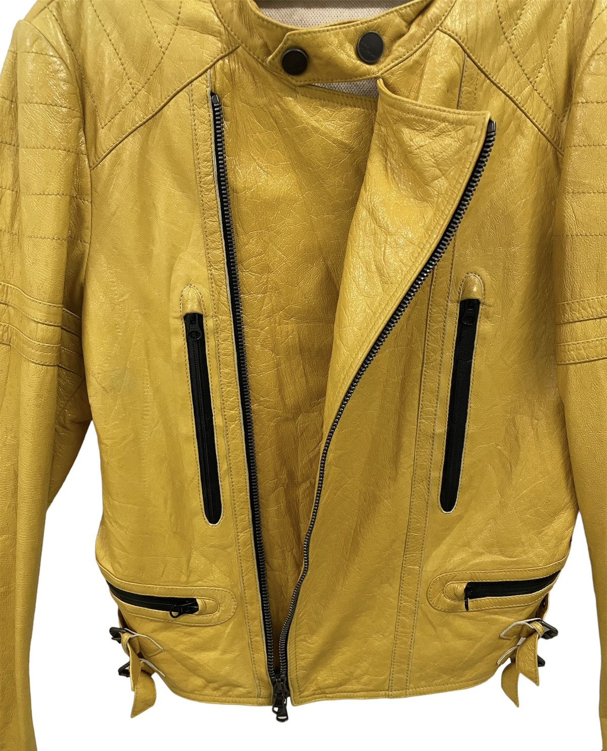 John Galliano Rare! Galliano Mexican Rodeo Double Collar Leather Jacket Size US M / EU 48-50 / 2 - 3 Thumbnail
