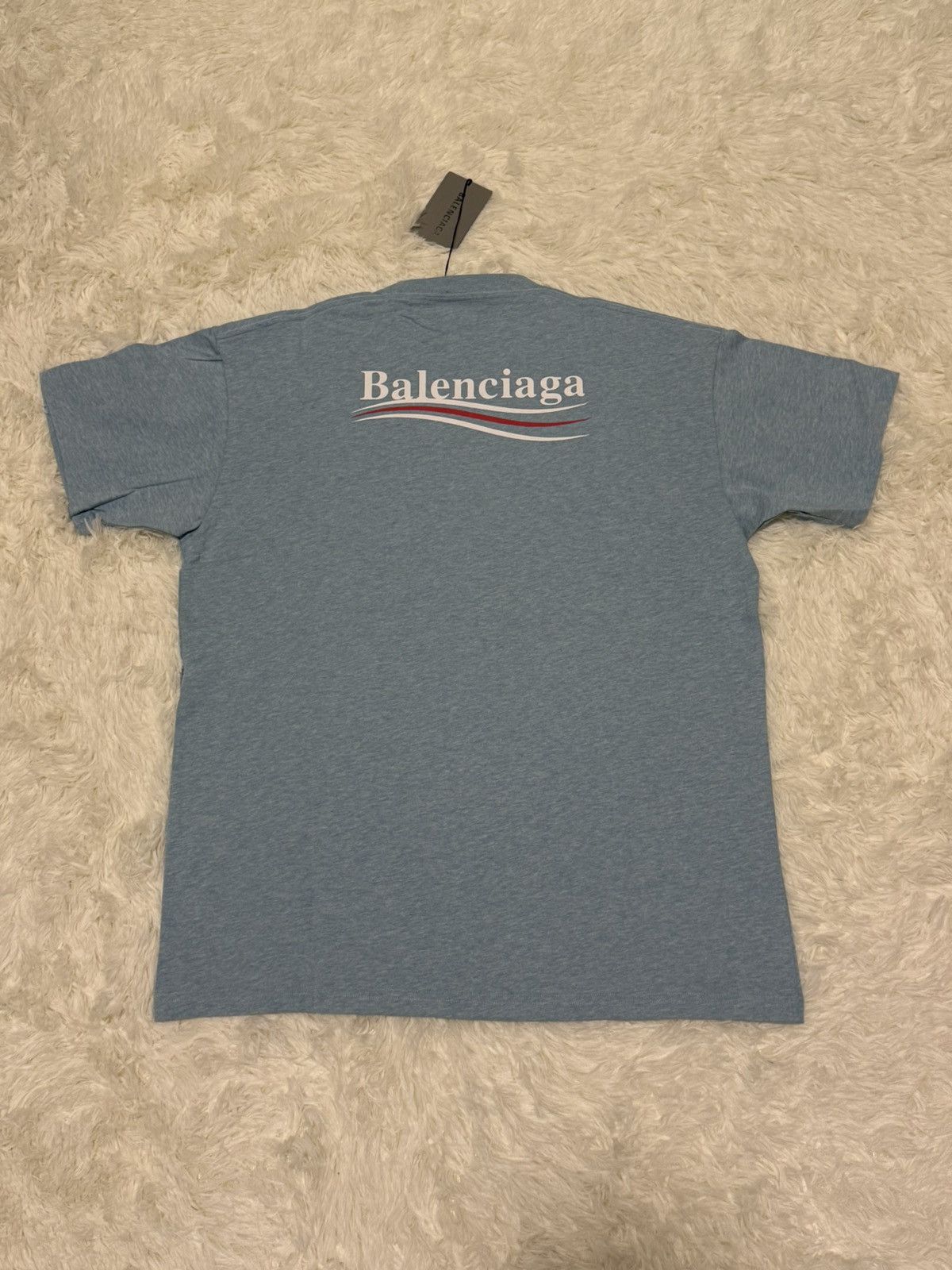 Balenciaga Balenciaga sky blue t shirt Size US XS / EU 42 / 0 - 3 Thumbnail