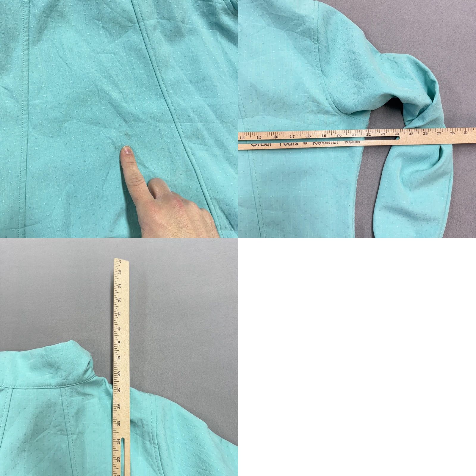The North Face The North Face Jacket Womens L Aqua Full Zip Lined Outdoor Hiking Green Polyester Lightweight Zip Pockets Casual Travel Mens Womens? Size L / US 10 / IT 46 - 8 Thumbnail