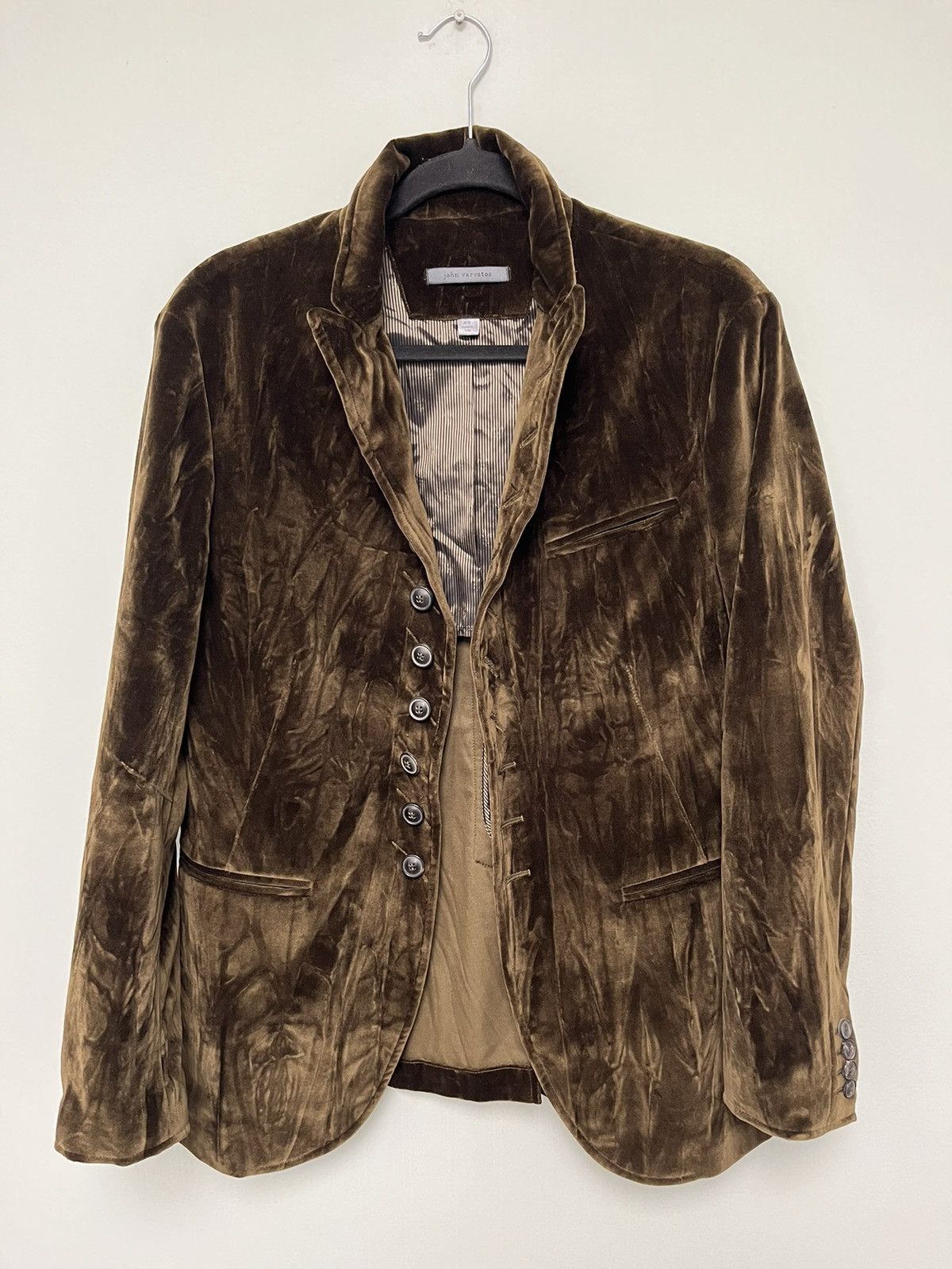 John Varvatos Crushed velvet Multibutton jacket 48 Size US M / EU 48-50 / 2 - 6 Thumbnail