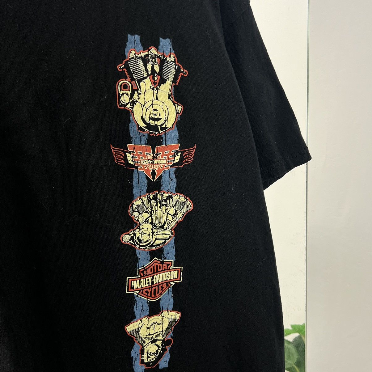 Harley Davidson Vintage Y2K Harley-Davidson Big Logo Biker T-Shirt 90s Size US L / EU 52-54 / 3 - 4 Thumbnail
