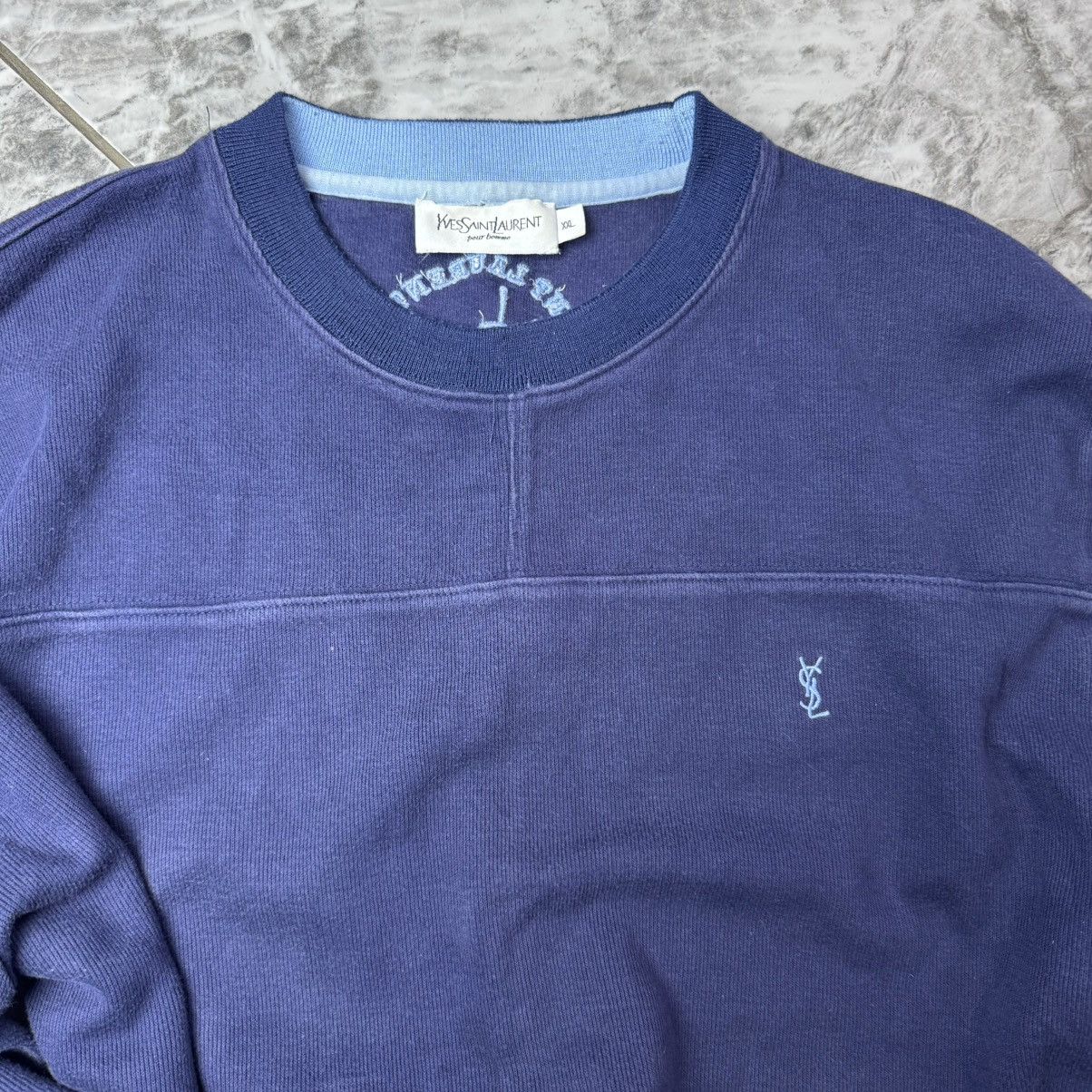 Vintage × Yves Saint Laurent Yves Saint Laurent Sweatshirt Vintage Size US XXL / EU 58 / 5 - 4 Thumbnail