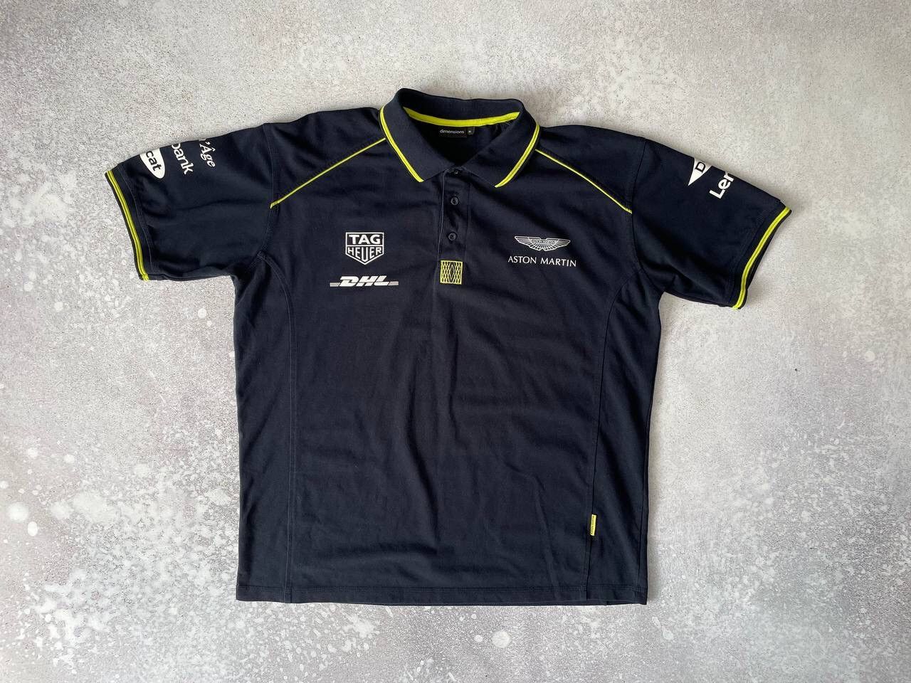 NASCAR × Vintage Vintage Aston Martin Racing Polo Big Logo Y2K Rare Item Size US XL / EU 56 / 4 - 1 Thumbnail