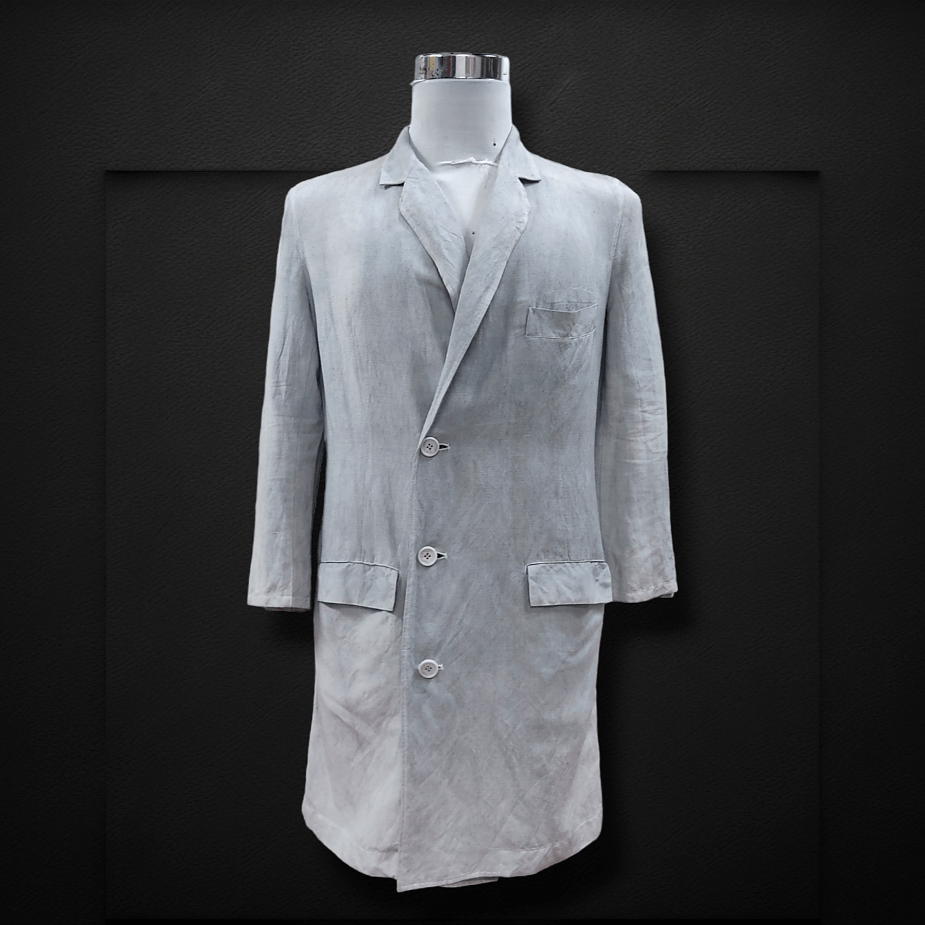 Mostly Heard Rarely Seen × Yohji Yamamoto NOCTURNE #22 C SHARP MINOR Light Trench Coat Jacket Size S / US 4 / IT 40 - 2 Thumbnail