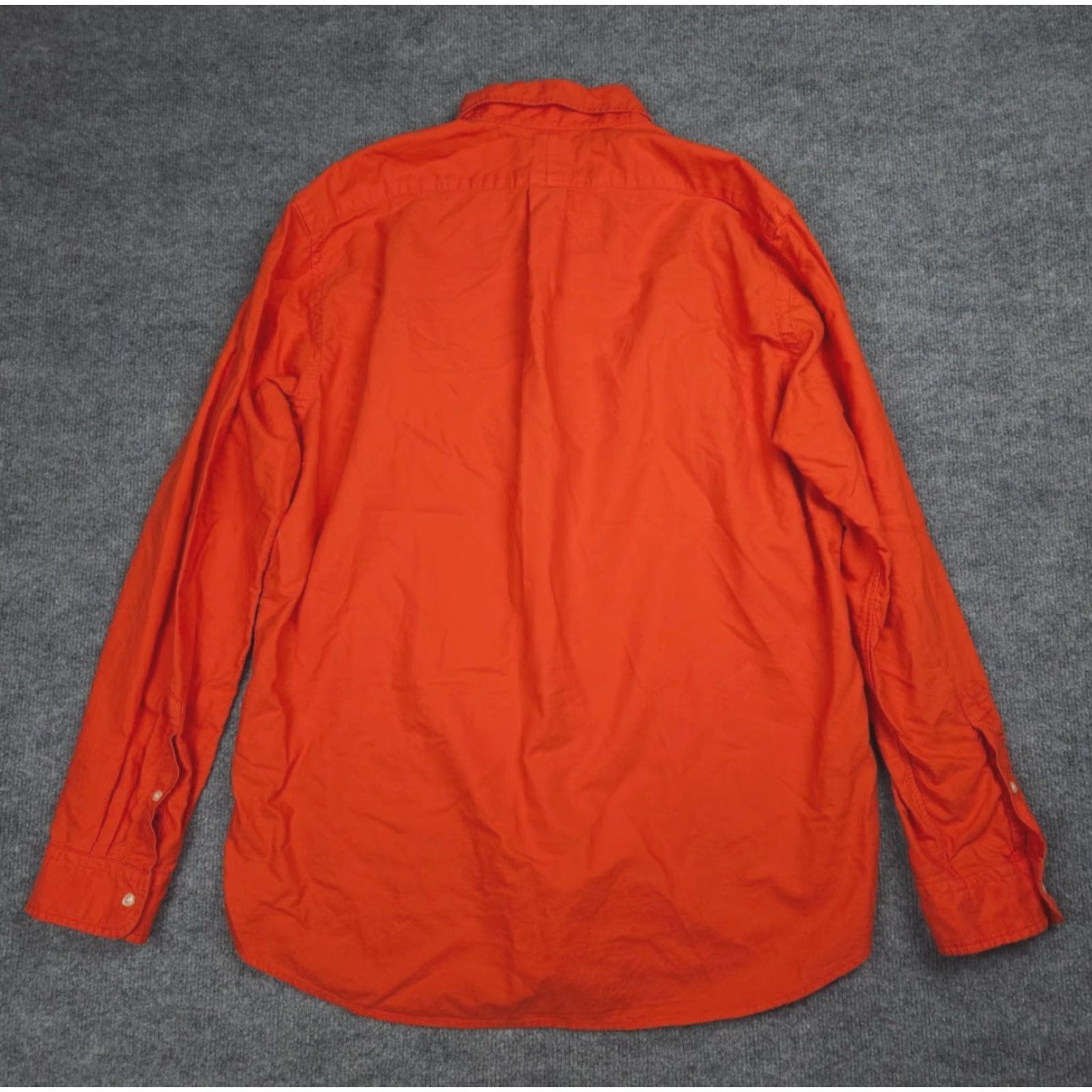 Polo Ralph Lauren VINTAGE Polo Ralph Lauren Flannel Shirt Mens XL Orange 100% Cotton Oxford Pony Button Up Size US XL / EU 56 / 4 - 5 Thumbnail