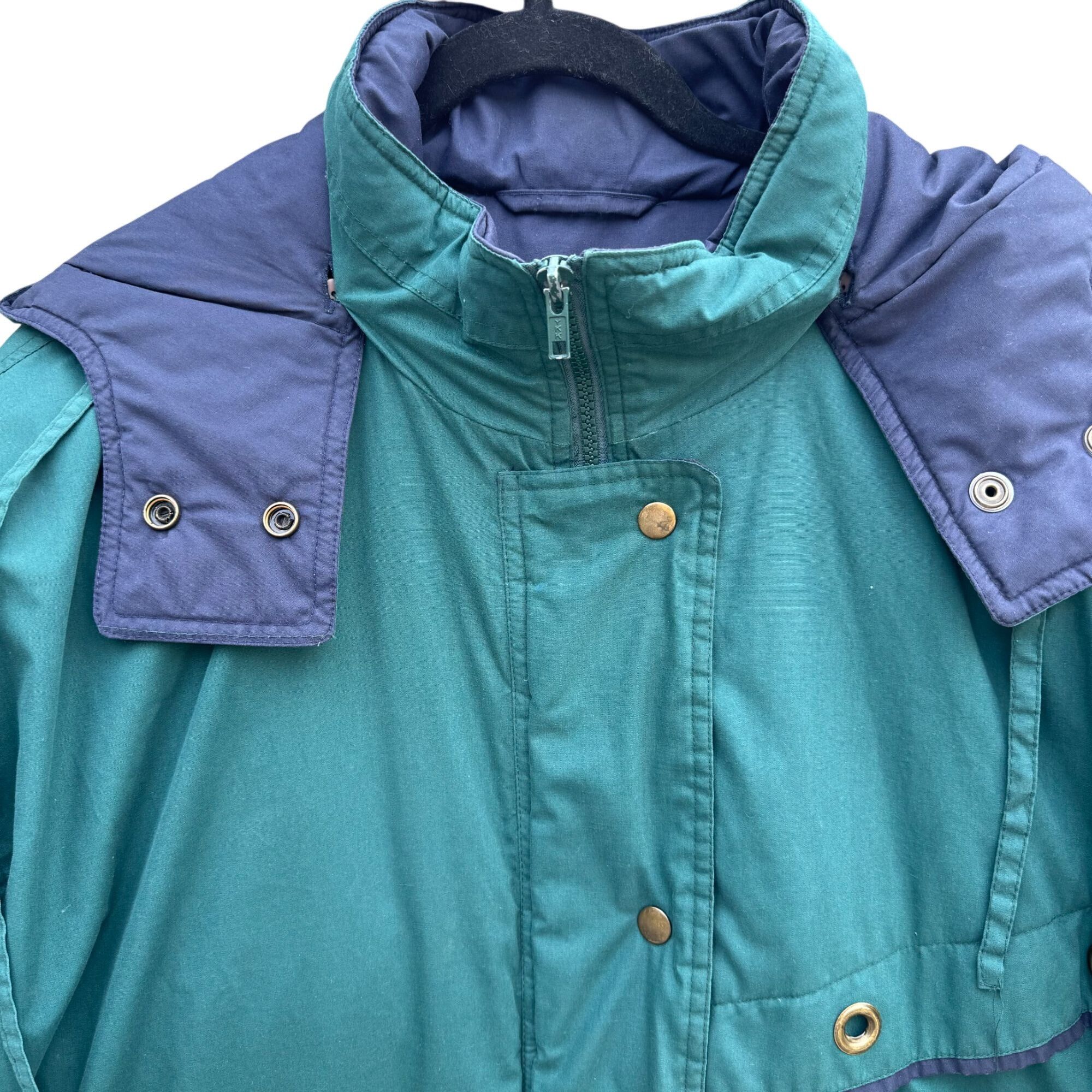 Other Braefair Vintage Green Navy Hooded Down Fill Puffer Jacket P Size US XXL / EU 58 / 5 - 10 Thumbnail