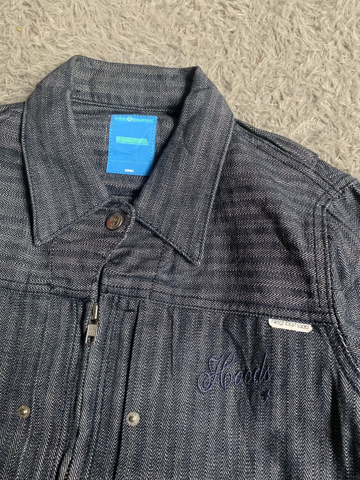 Neighborhood Vintage 00s Neighborhood Stripe Trucker Denim Jacket Size US S / EU 44-46 / 1 - 2 Thumbnail