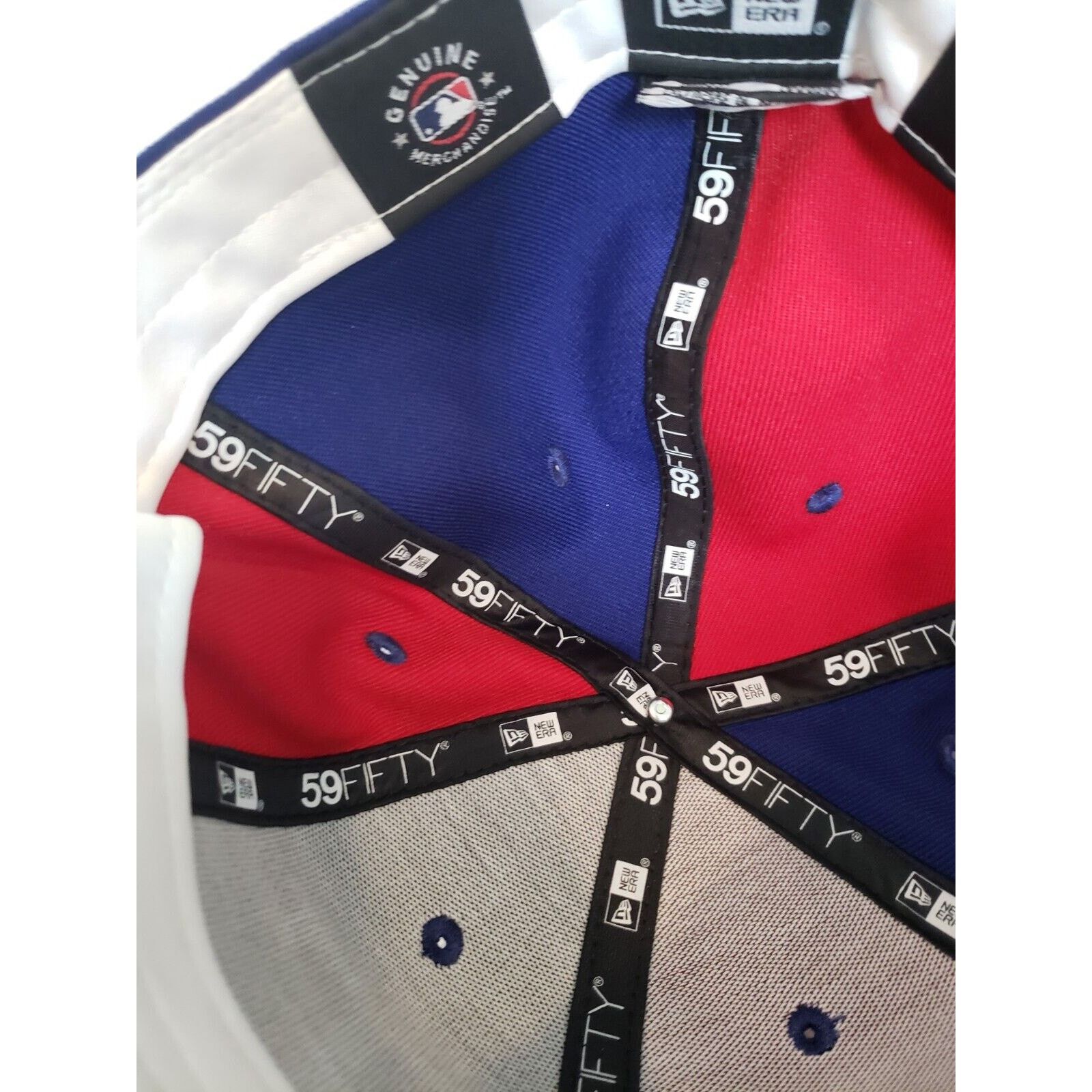 New Era Texas Rangers Hat Cap Double Logo Size 8 5950 Fitted New Era Size ONE SIZE - 6 Thumbnail