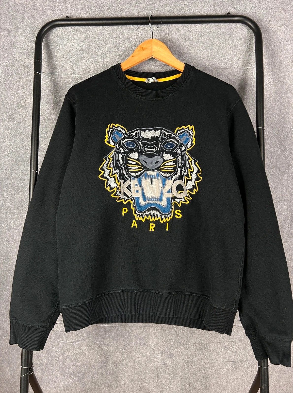 Kenzo Sweatshirt Kenzo Paris tiger black high end streetwear Size US S / EU 44-46 / 1 - 1 Thumbnail