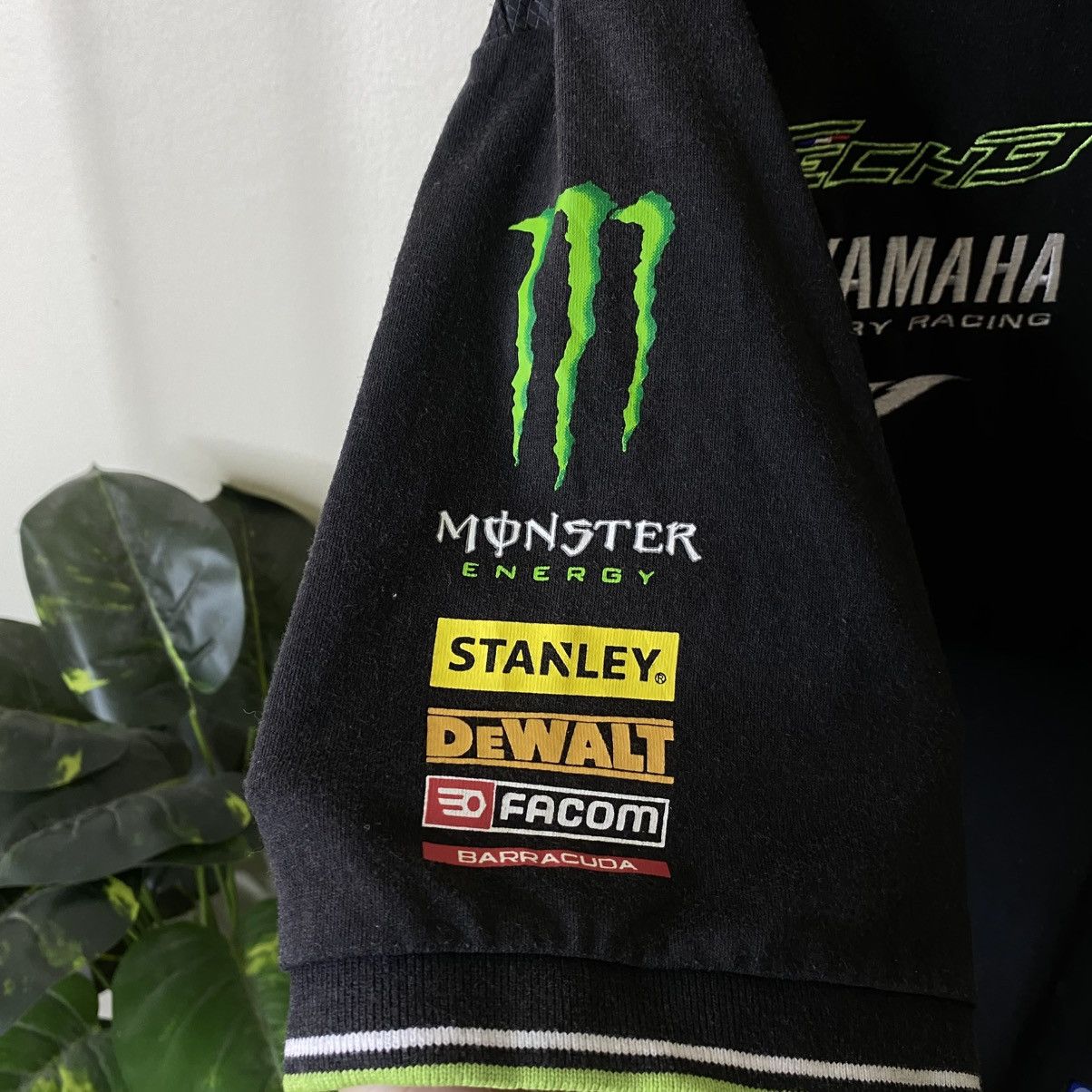 Yamaha Vintage Y2K Yamaha Factory Racing x Monster Racing Polo Tee Size US L / EU 52-54 / 3 - 4 Thumbnail