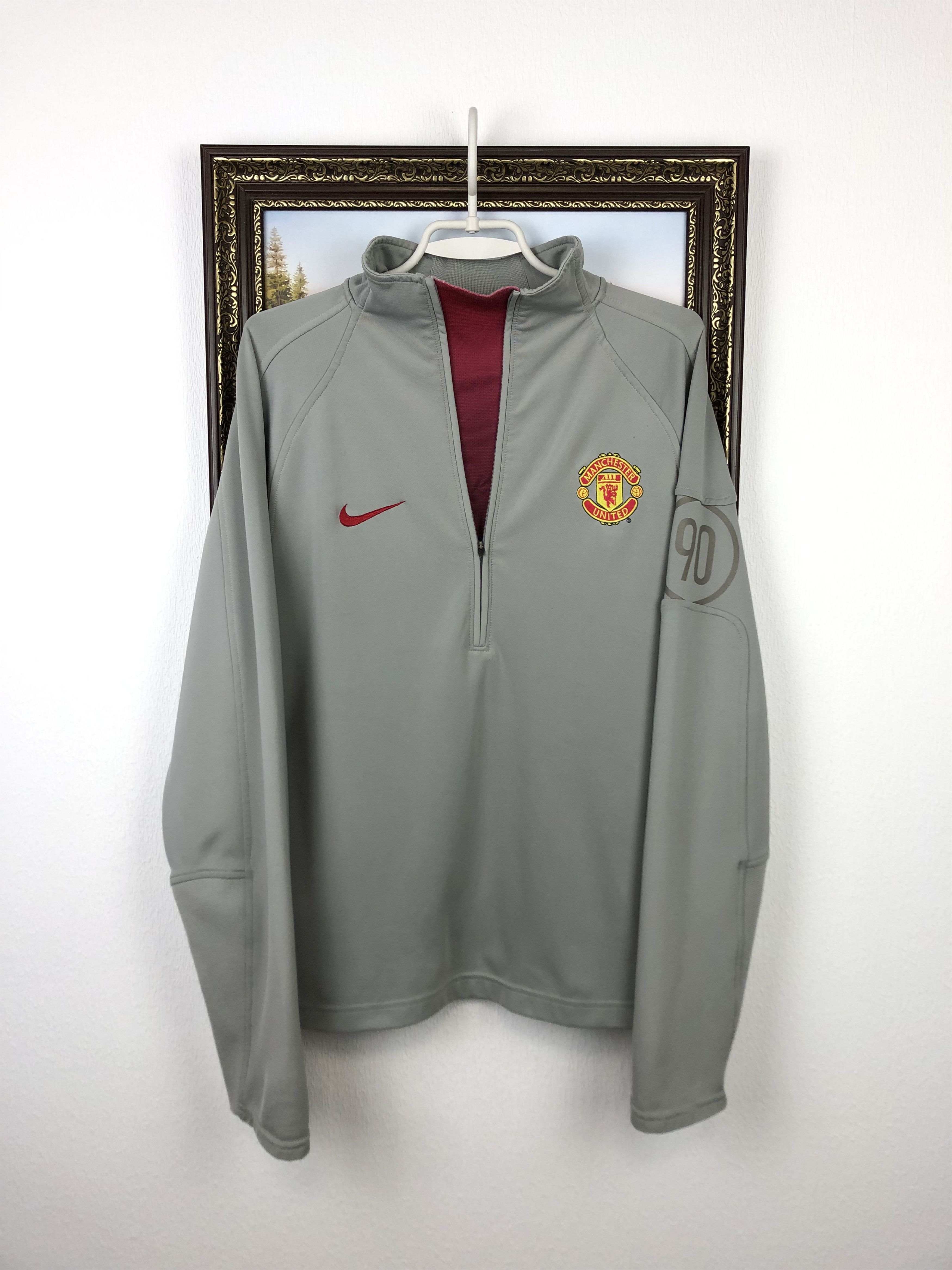 Vintage Nike 90 Manchester United Football Jacket Soccer