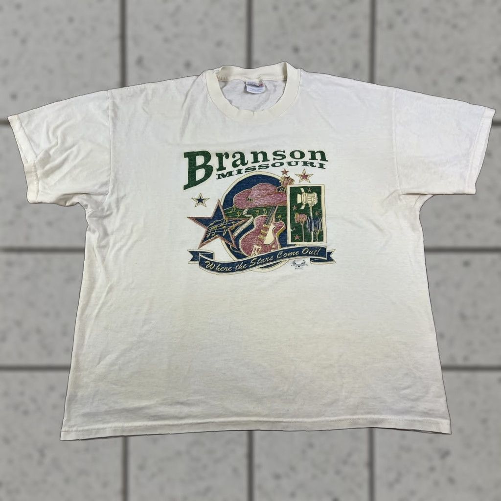 Vintage VINTAGE Destination T-Shirt Shirt 90s White XL Men Boys? Size US XL / EU 56 / 4 - 1 Thumbnail