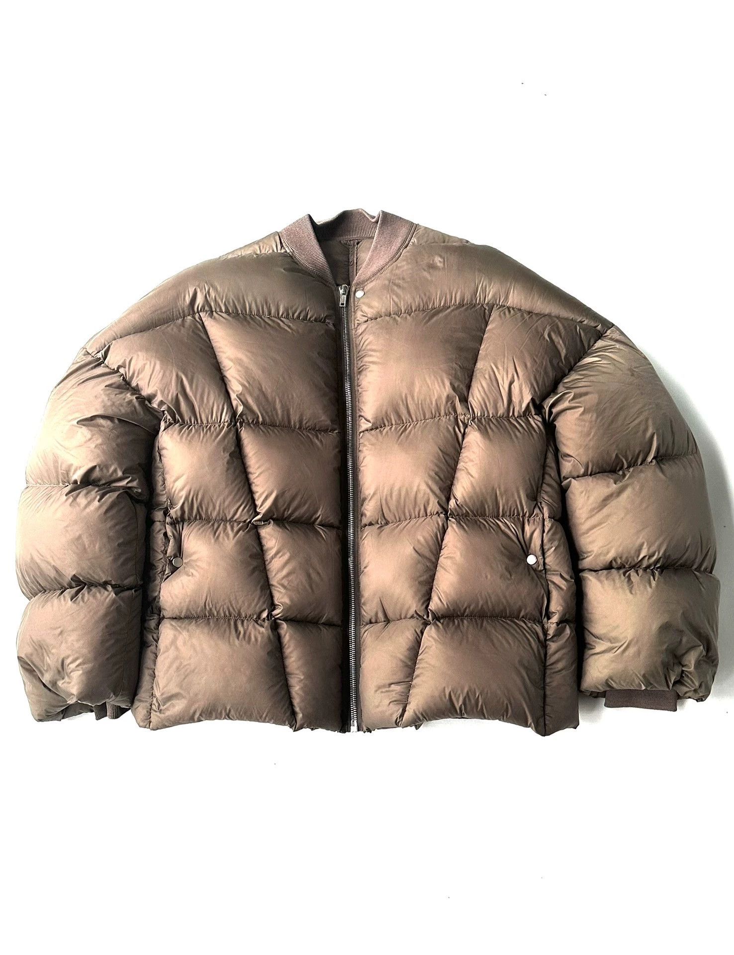 Rick Owens RICK OWENS brown puffer bomber jacket 48 gold rare Size US M / EU 48-50 / 2 - 1 Thumbnail