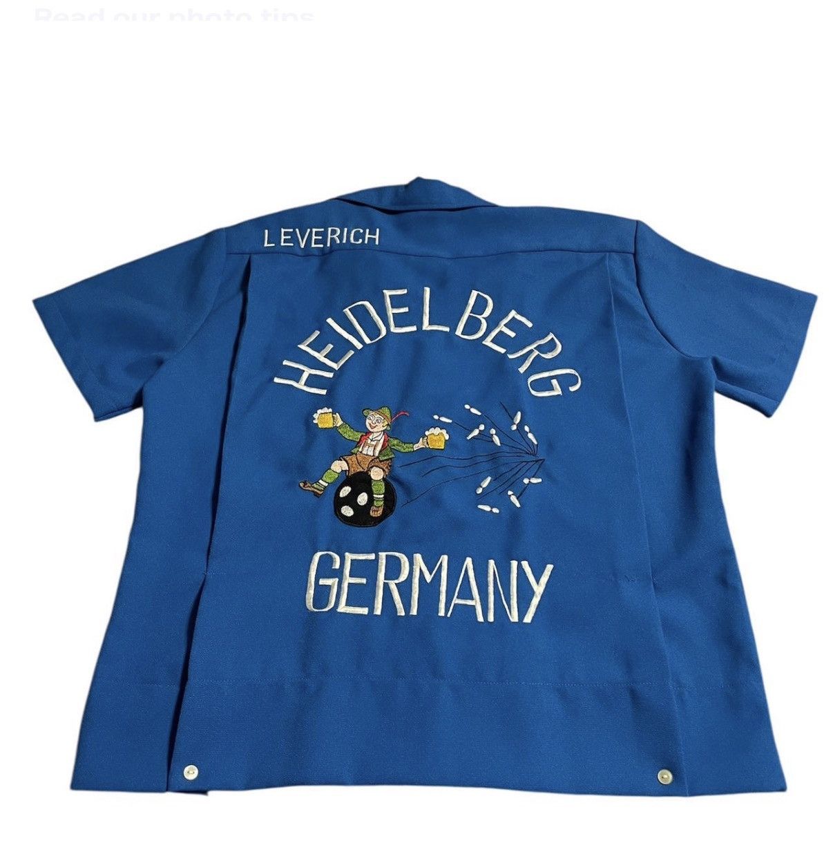 Other Vintage 1970s USAF Germany Souvenir Bowling Shirt Size US L / EU 52-54 / 3 - 1 Thumbnail