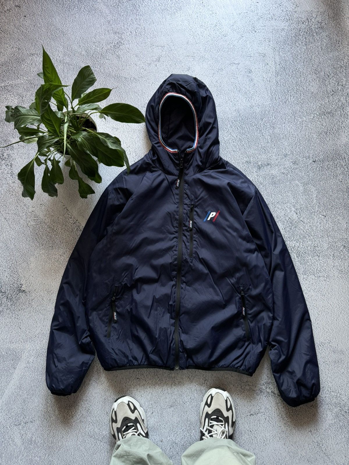 Palace × Vintage Palace Puffer Jacket Pertex Fuse blue Men's Big Logo M L Size US L / EU 52-54 / 3 - 1 Thumbnail