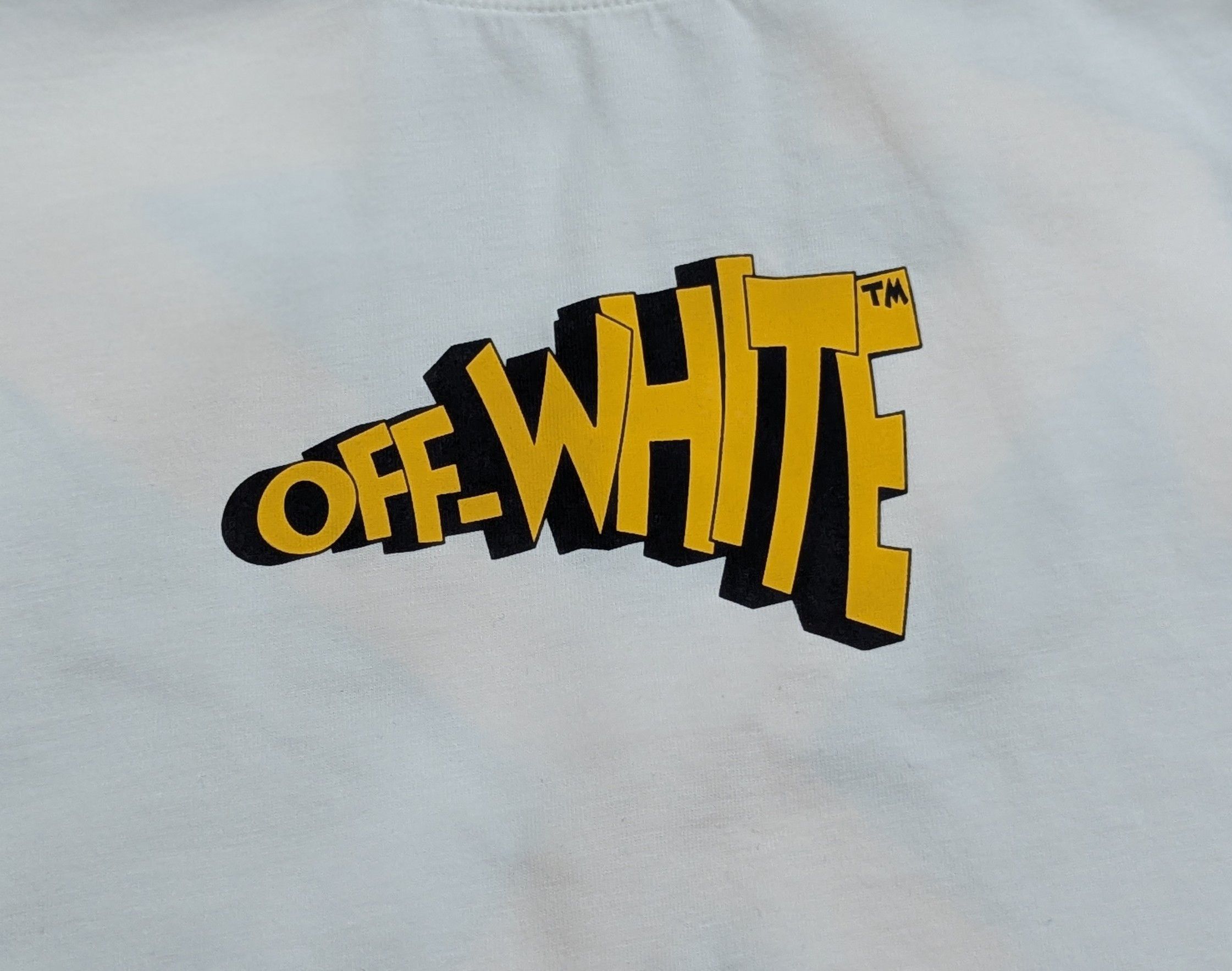 Off-White Off-White Cartoon Arrow Cotton Crewneck T-Shirt White XL Size US XL / EU 56 / 4 - 2 Thumbnail