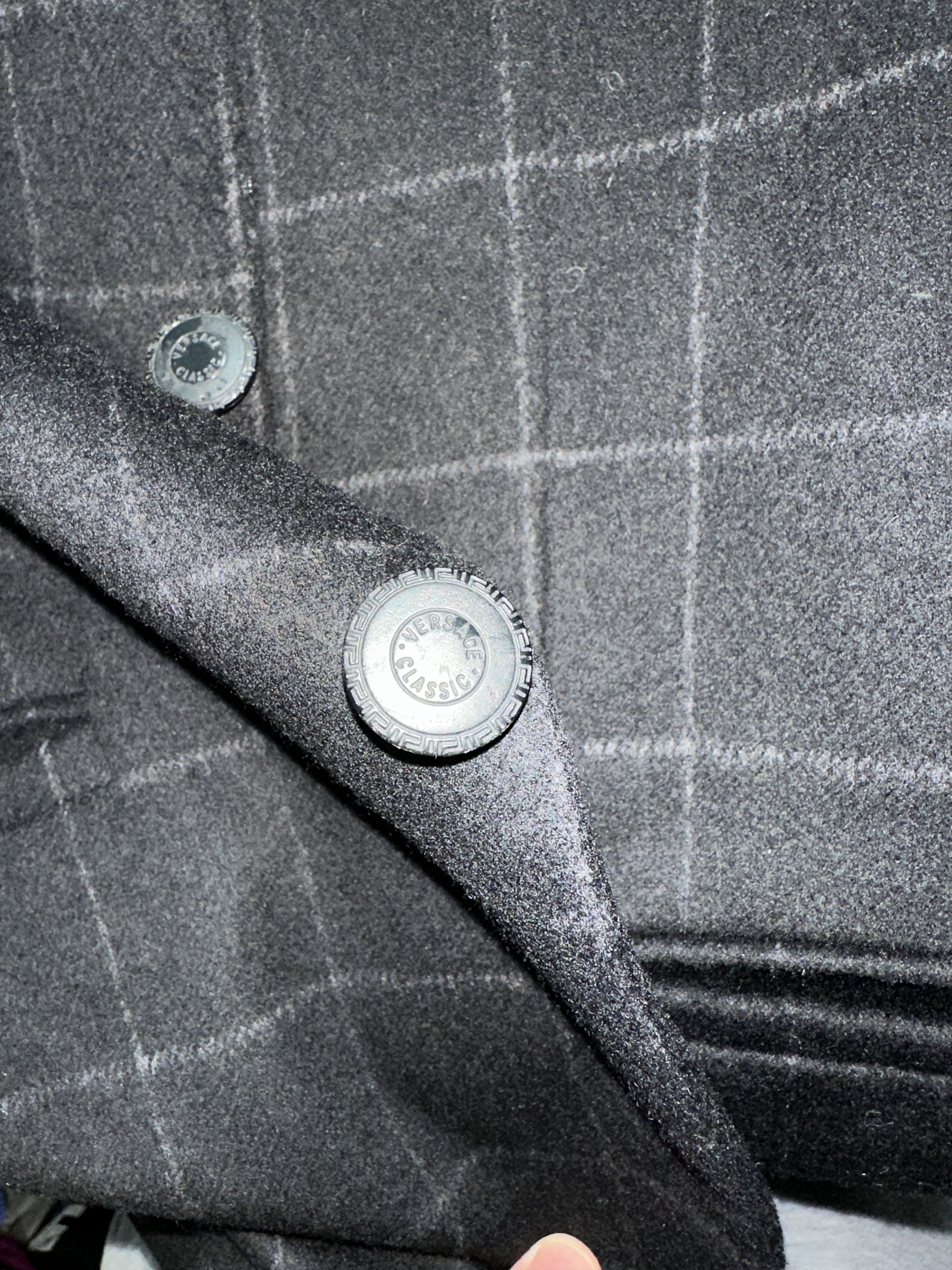 Versace Versace Classic V2 Wool Cashmere 3 Button Blazer 50 8R Size 50R - 15 Thumbnail