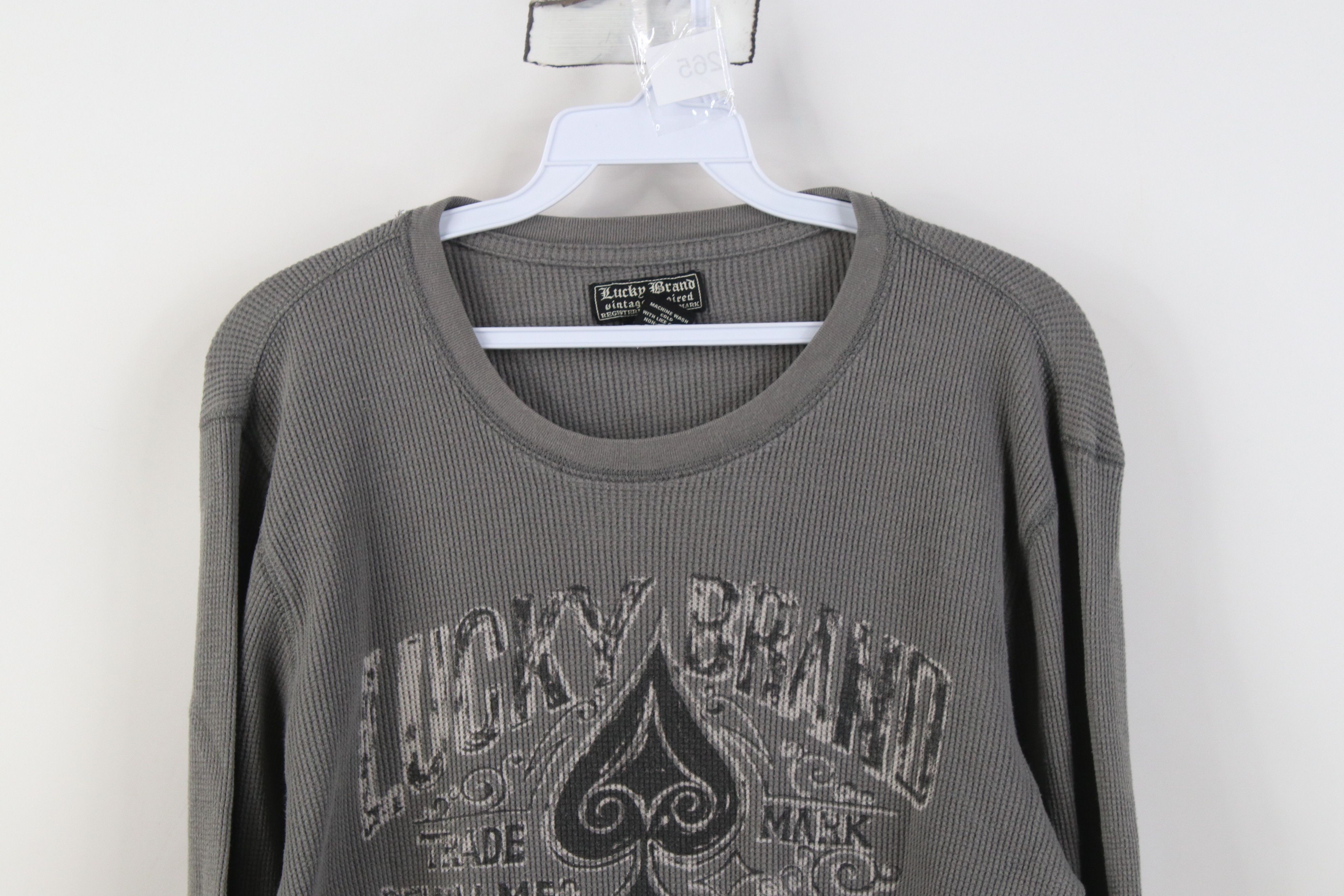 Lucky Brand Vintage Lucky Brand Thermal Waffle Knit Long Sleeve T-Shirt Size US M / EU 48-50 / 2 - 2 Thumbnail