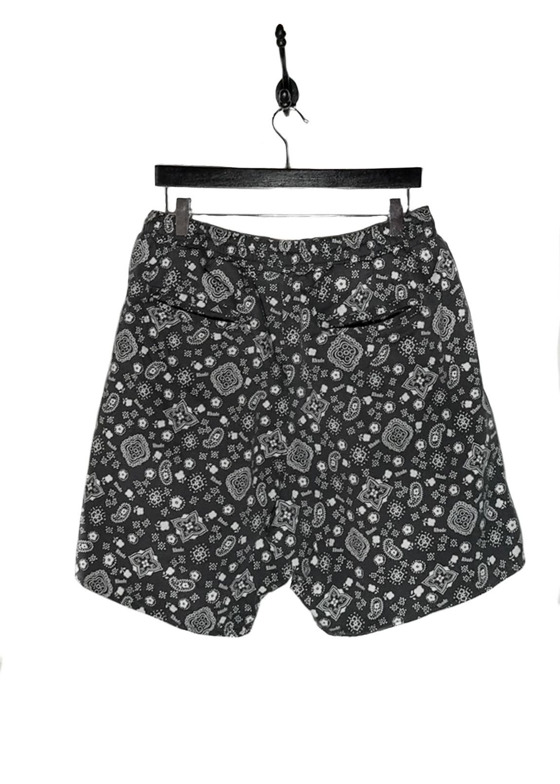 Rhude Rhude Black White Bandana Pattern Sergé Shorts Size US 36 / EU 52 - 6 Thumbnail
