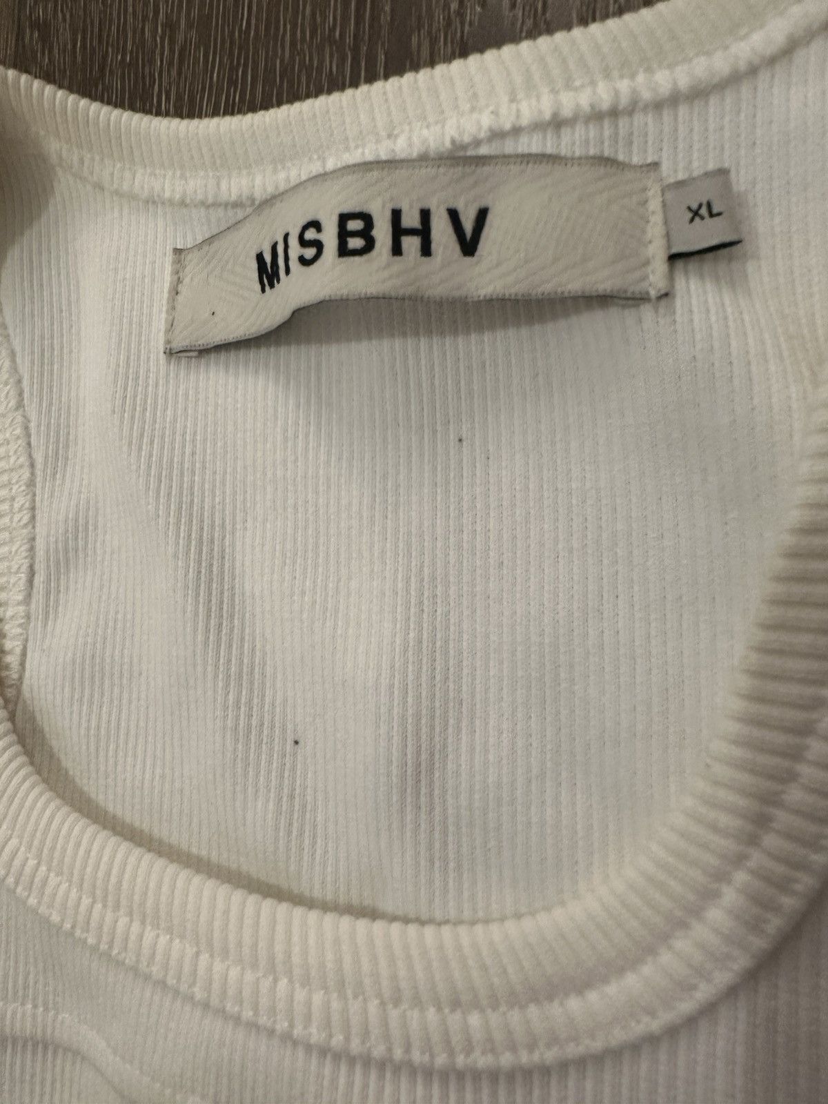 Misbhv MISBHV ‘M’ TANK TOP WHITE XL Size US XL / EU 56 / 4 - 3 Thumbnail