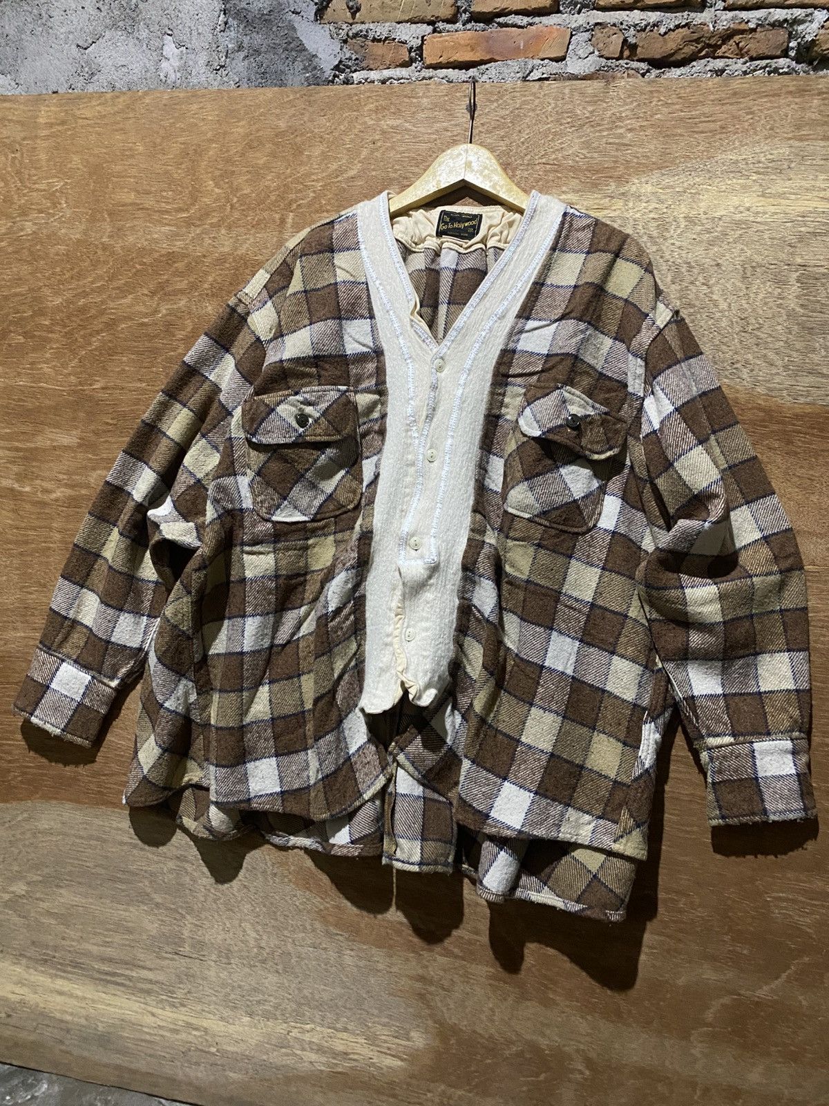 Japanese Brand 💸BINDING OFFER💸 GO TO HOLLYWOOD KAPITAL STYLE UNIQUE FLANNEL Size US XL / EU 56 / 4 - 3 Thumbnail