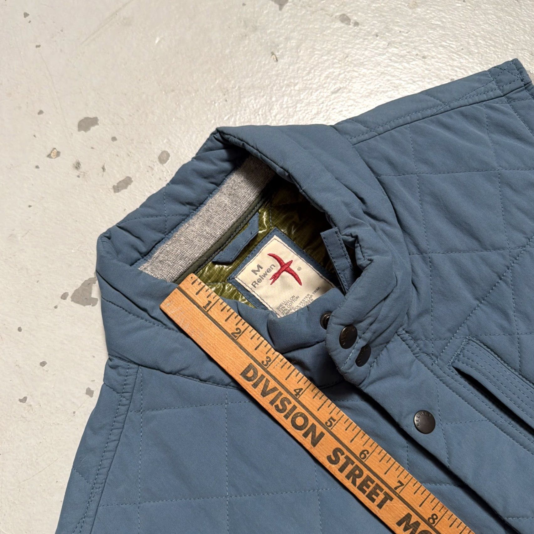 Relwen Relwen Quilted Insulated Full Zip Vest M Blue Unisex Adults Outdoor Classic Workwear - Mens Womens Size US M / EU 48-50 / 2 - 3 Thumbnail