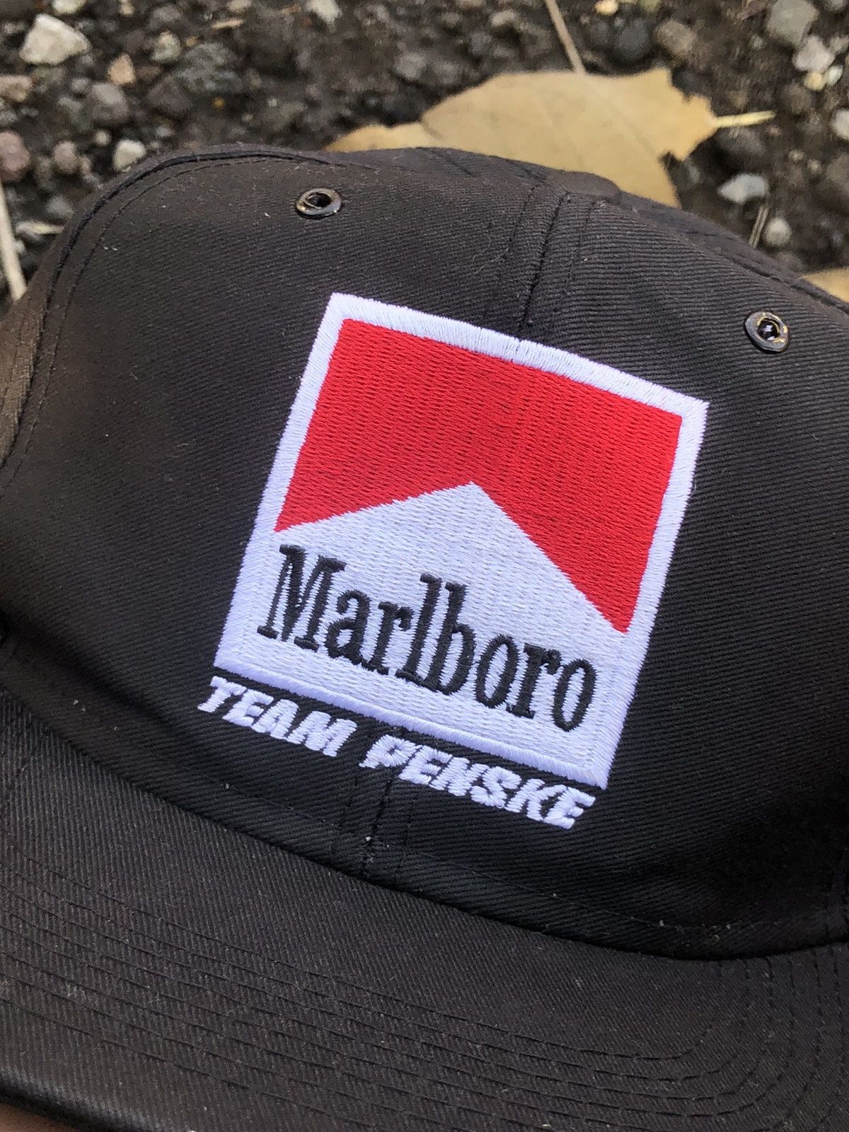 Marlboro 🚫 SOLD 🚫Vintage Marlboro Team Penske Snapback Blockhead Size ONE SIZE - 4 Thumbnail