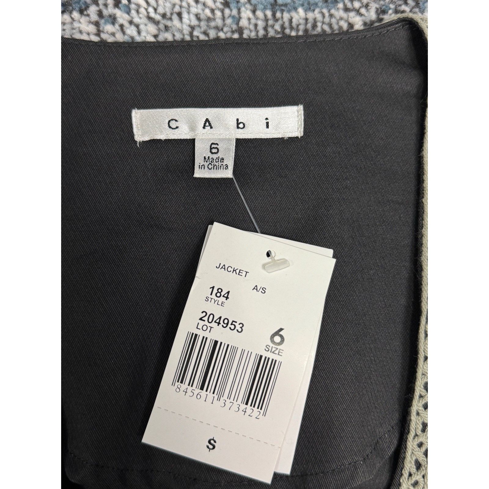 & Other Stories Cabi Jacket Womens Size 6 Black Square Neck Coat Beaded Size M / US 6-8 / IT 42-44 - 6 Thumbnail