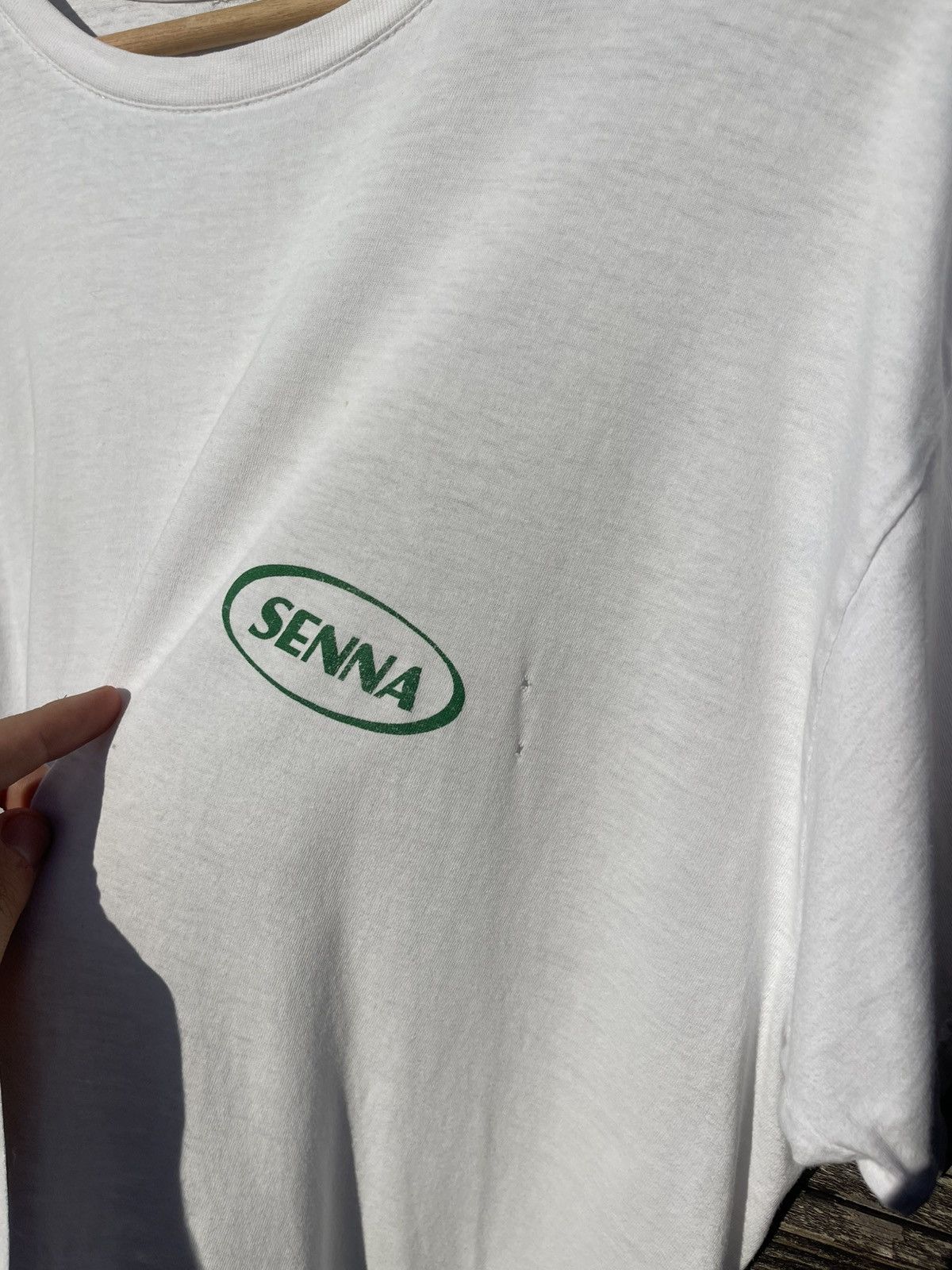 Formula 1 90’s Senna Vintage Formula 1 racing tee distressed Size US XL / EU 56 / 4 - 8 Thumbnail
