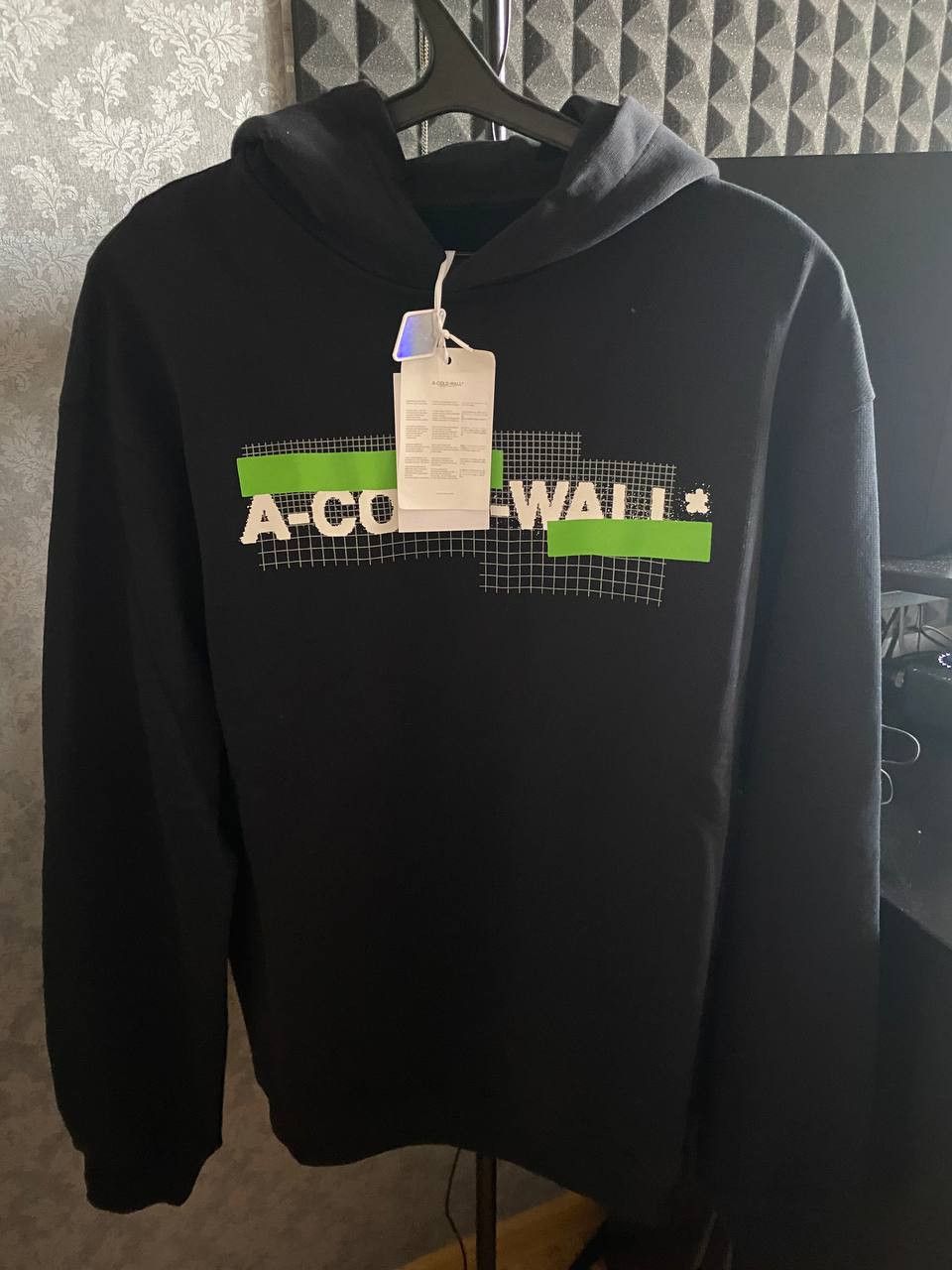A-COLD-WALL* A-Cold-Wall* Black Grid Hoodie Size US M / EU 48-50 / 2 - 5 Thumbnail