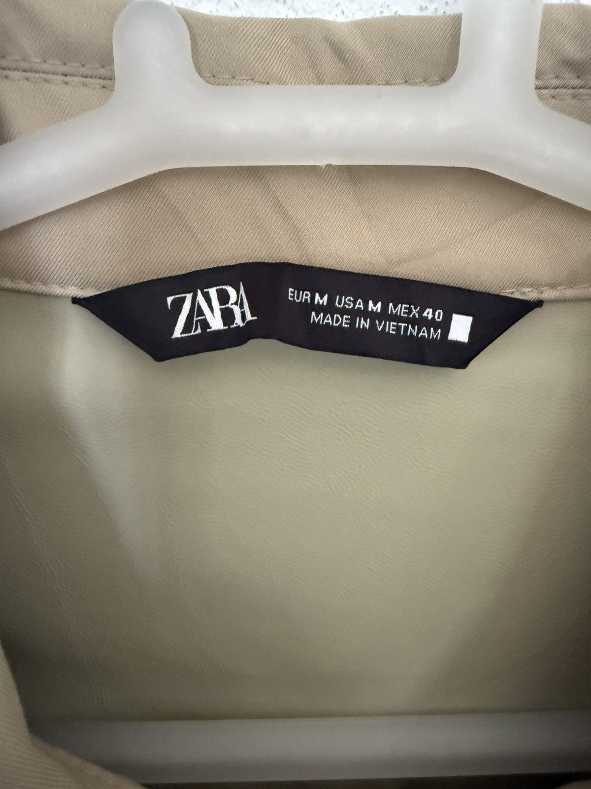 Rhude × Zara Zara Checked Patchwork Utility Jacket – Beige/Black Size US M / EU 48-50 / 2 - 7 Thumbnail