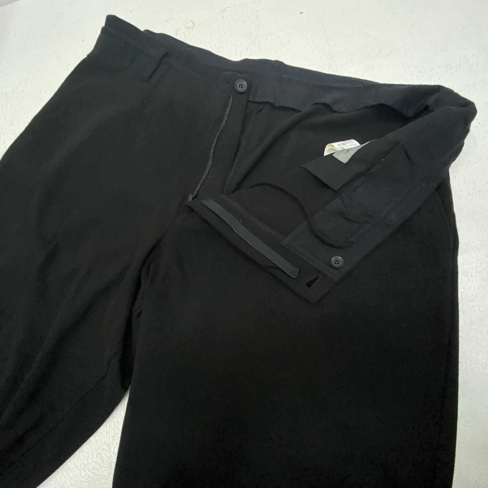 Yohji Yamamoto Yohji Yamamoto POUR HOMME DENSE PLAIN STITCH HEM RIB PANTS Size US 44 / EU 60 - 3 Thumbnail