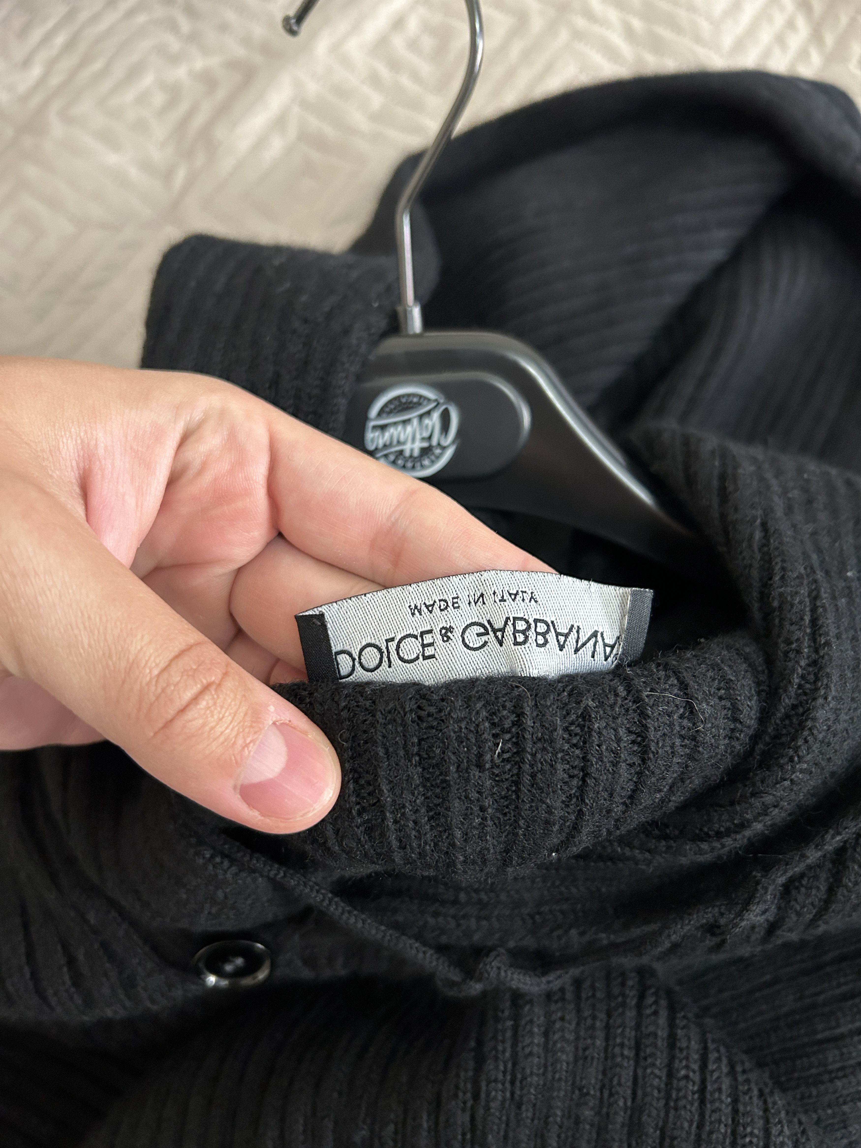 Dolce & Gabbana Dolce & Gabbana Vintage Cardigan with hood wool Size L / US 10 / IT 46 - 11 Thumbnail