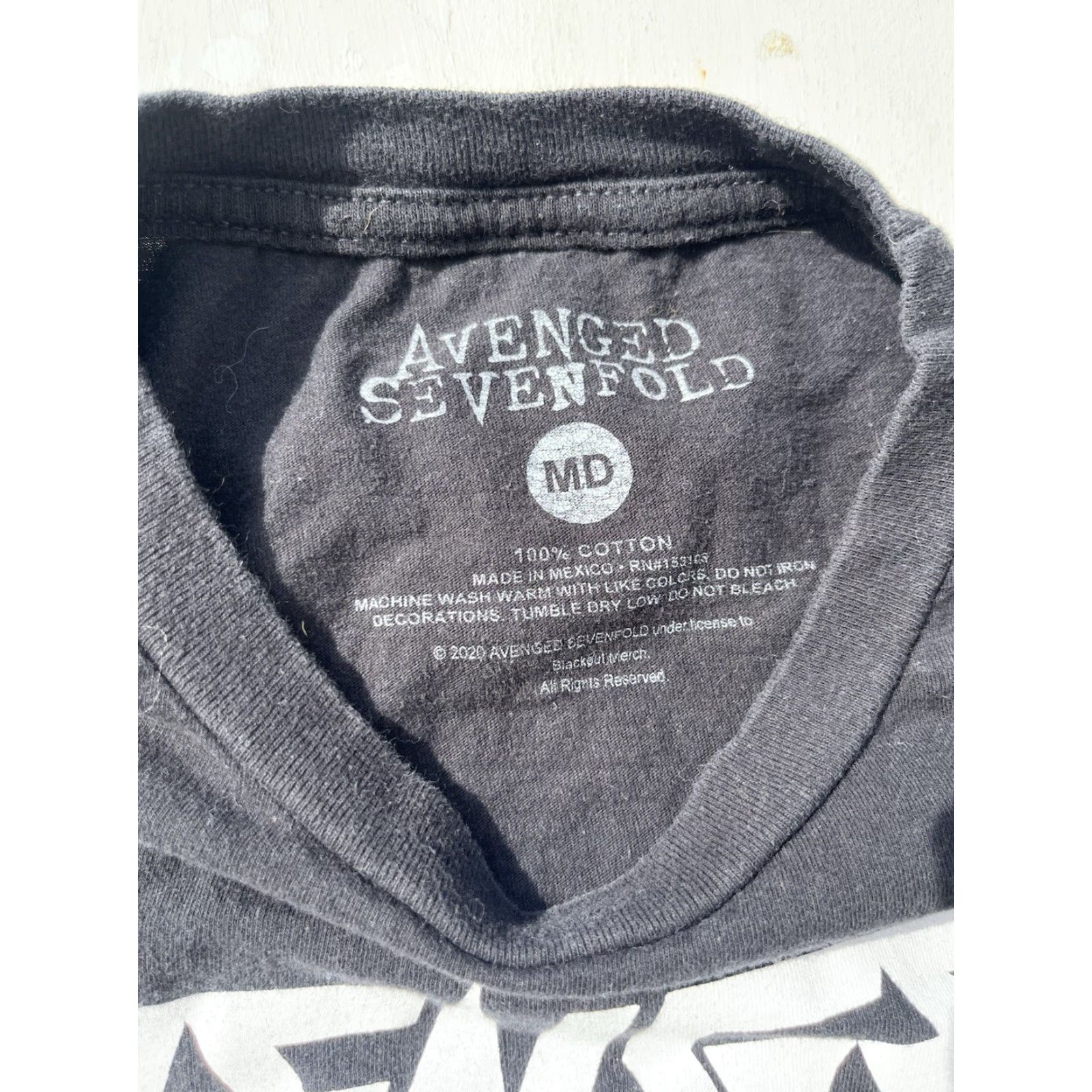 Logo 7 Avenged Sevenfold T-Shirt Black OC Logo M Spell-Out Emo Rock Y2K A7X Metal Mens Shirt Short Sleeve 2020s Cotton Knit Holiday? Size US M / EU 48-50 / 2 - 3 Thumbnail
