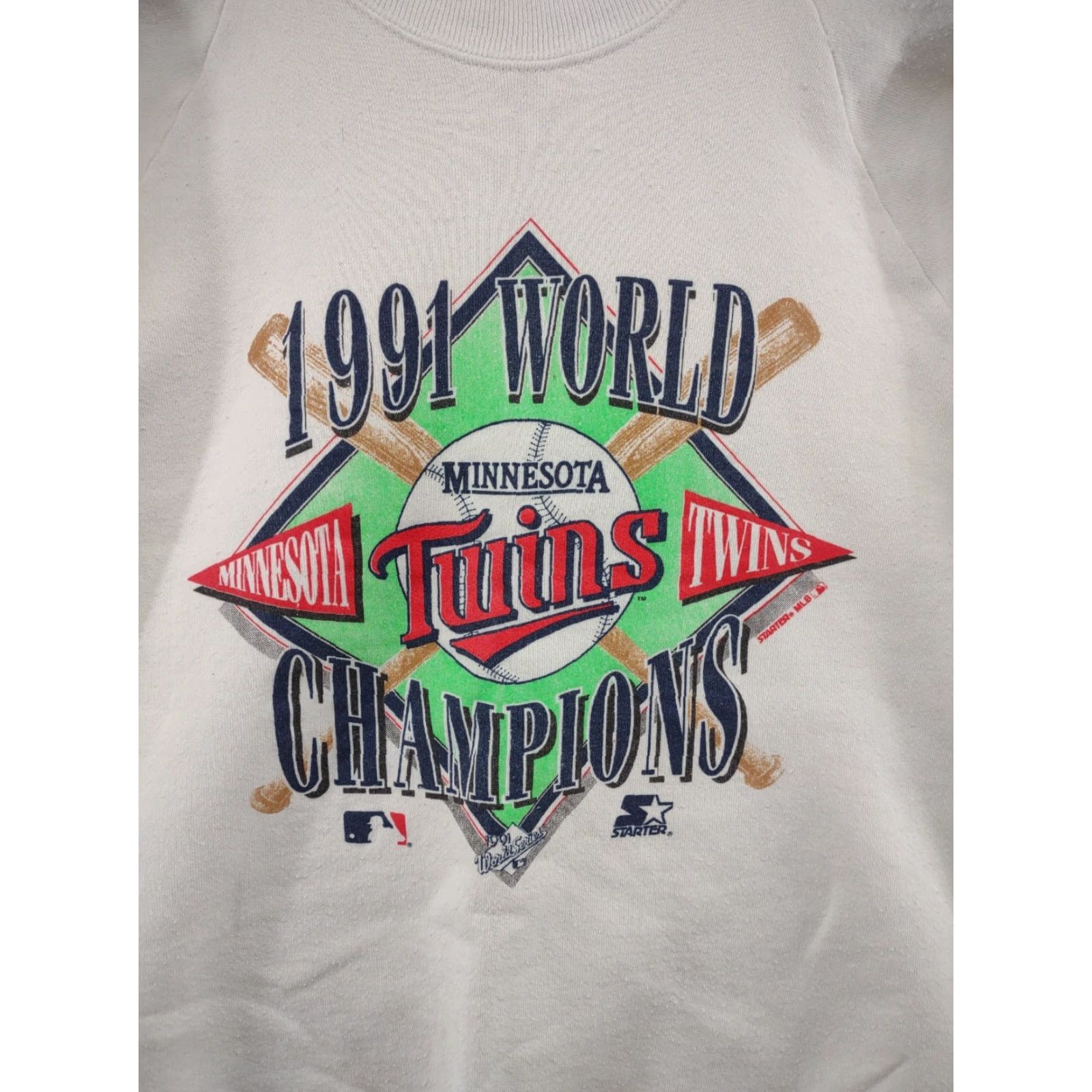 Fruit Of The Loom VINTAGE 1991 Minnesota Twins World Series Champions Starter Sweatshirt SZ XL MLB Size US XL / EU 56 / 4 - 2 Thumbnail
