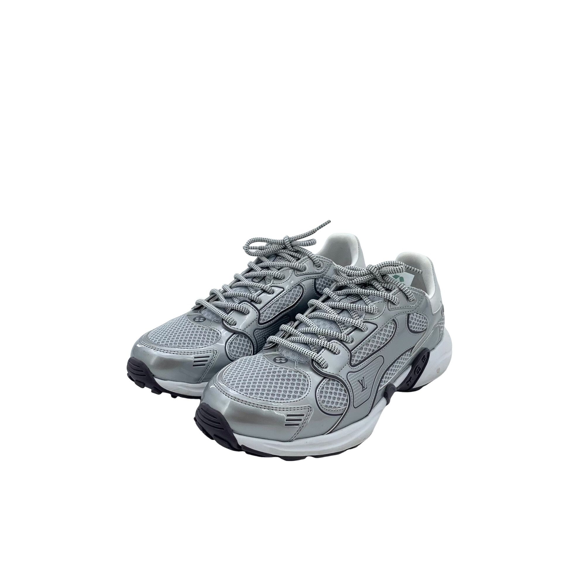 Louis Vuitton Louis Vuitton Olympia Silver Low-Top Sneakers 39 Size US 9 / IT 39 - 1 Thumbnail