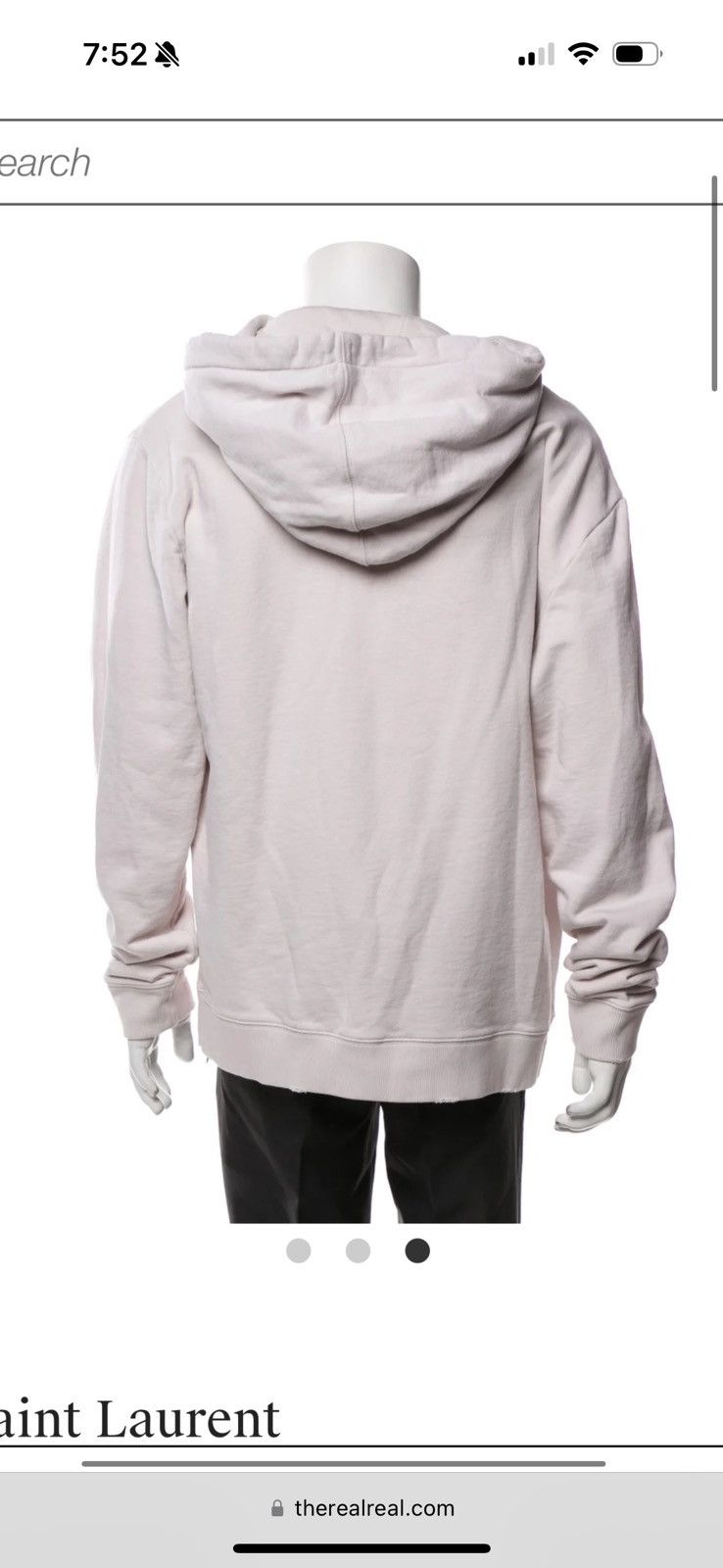 Yves Saint Laurent Saint Laurent Animal Print Logo Hoodie Beige Size US M / EU 48-50 / 2 - 3 Thumbnail