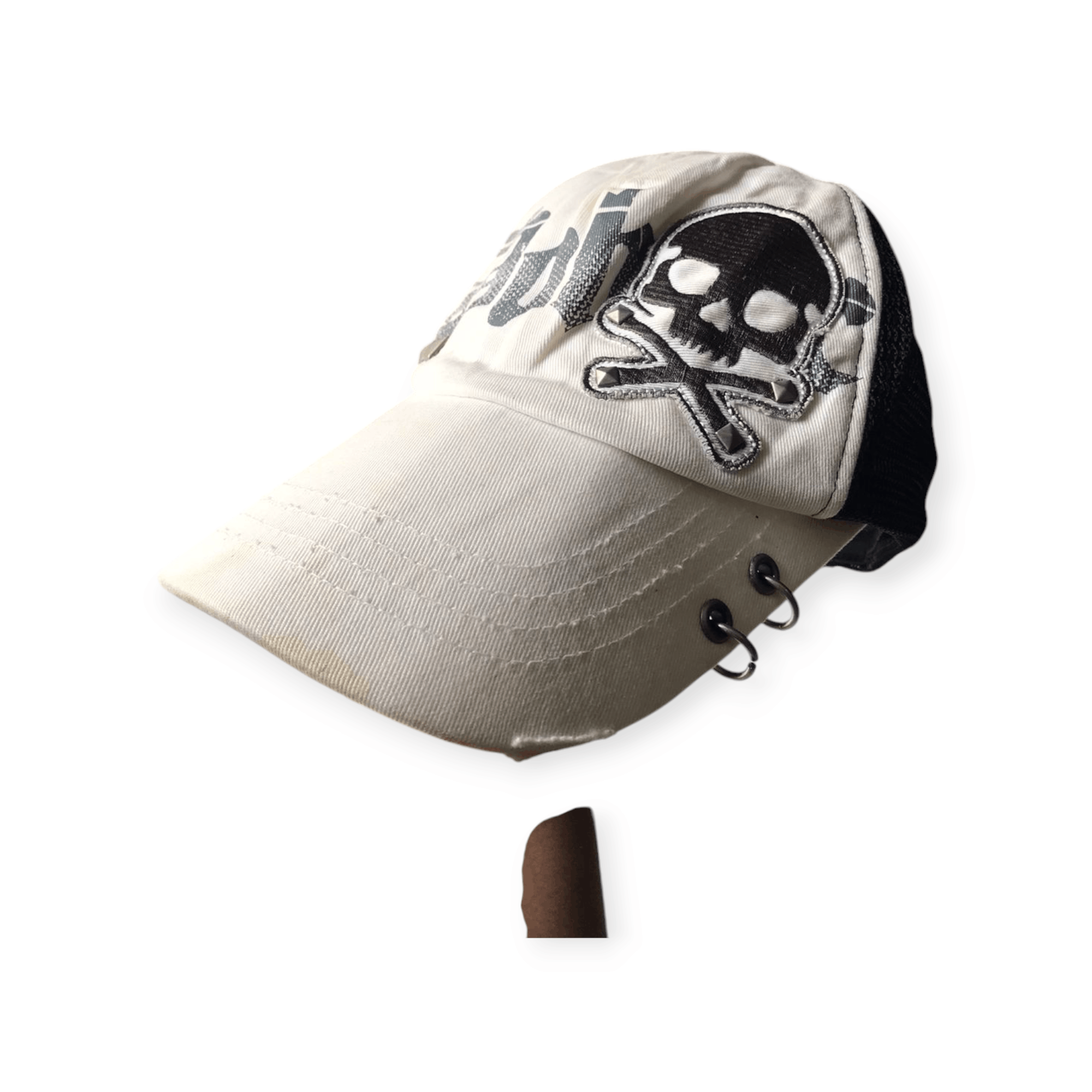 Japanese Brand × Vintage DOHC Skulls Distressed Style Cap Hat Size ONE SIZE - 2 Thumbnail