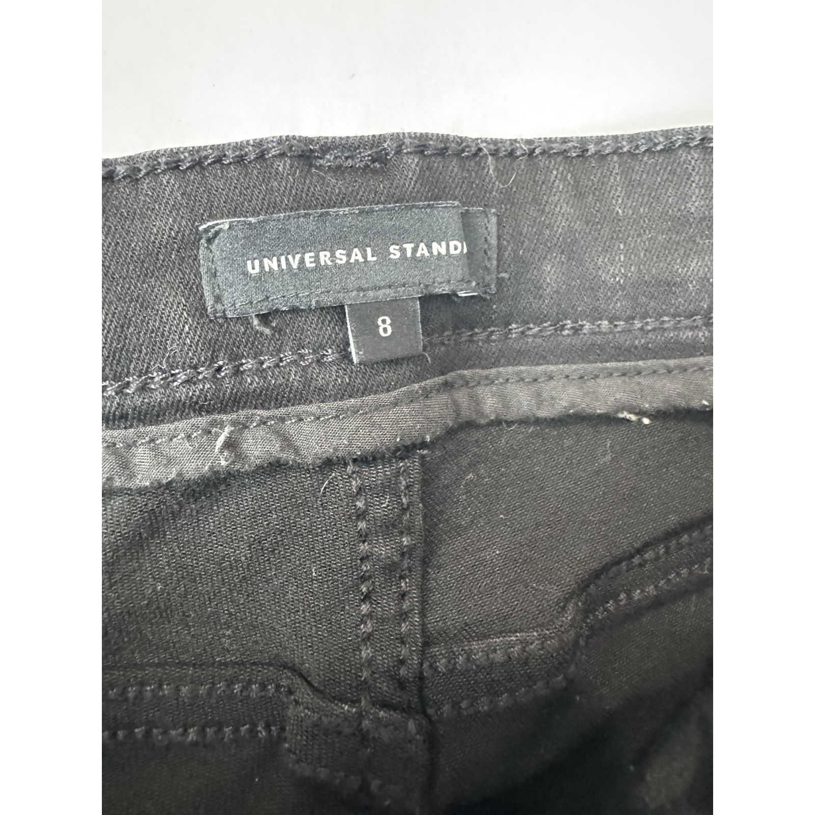 Other Universal Standard Mid-Rise Flare Jeans Black Wide Grunge Size 30" / US 8 / IT 44 - 3 Thumbnail