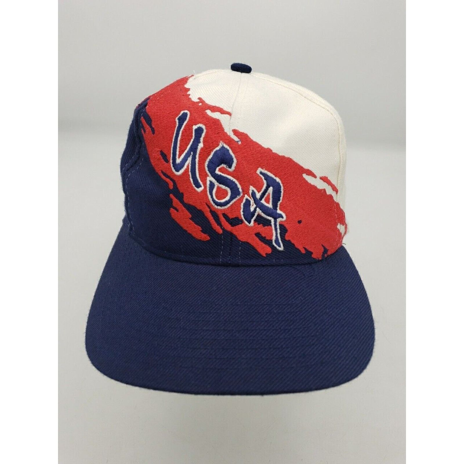 Logo Athletic 1996 Atlanta Olympics 90s USA Splash Logo7 Snapback Ball Cap Size ONE SIZE - 8 Thumbnail