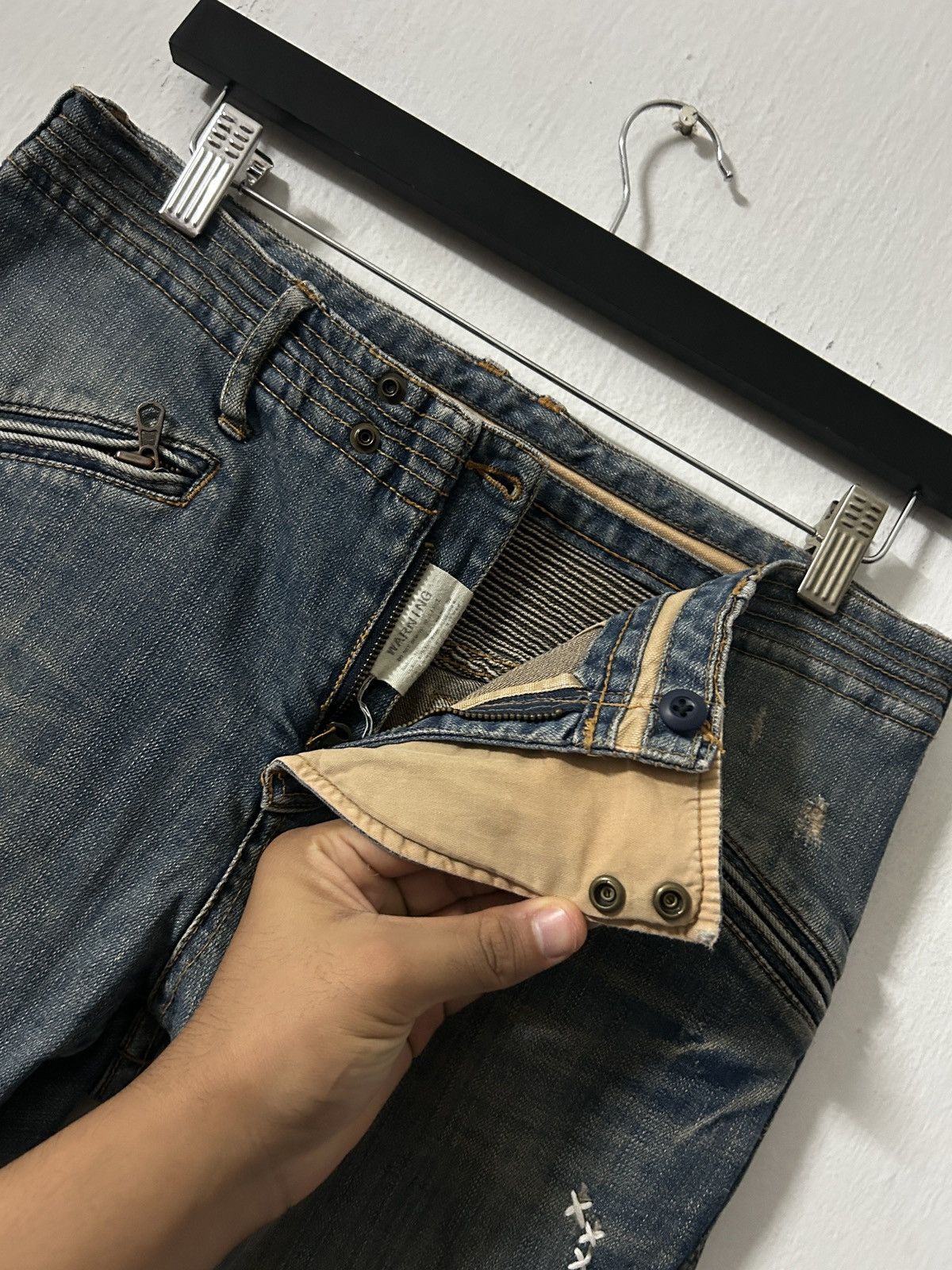 GOA 2000’s G.O.A mud wash biker jeans Size US 30 / EU 46 - 6 Thumbnail