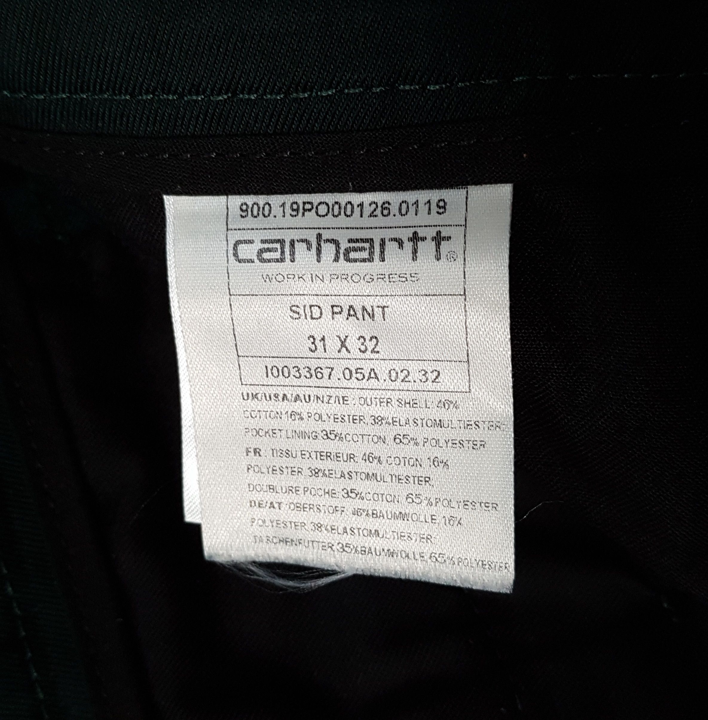Carhartt Carhartt WiP Sid Pant Chino Slim Tapered sz W31 L32 Size US 31 - 8 Thumbnail