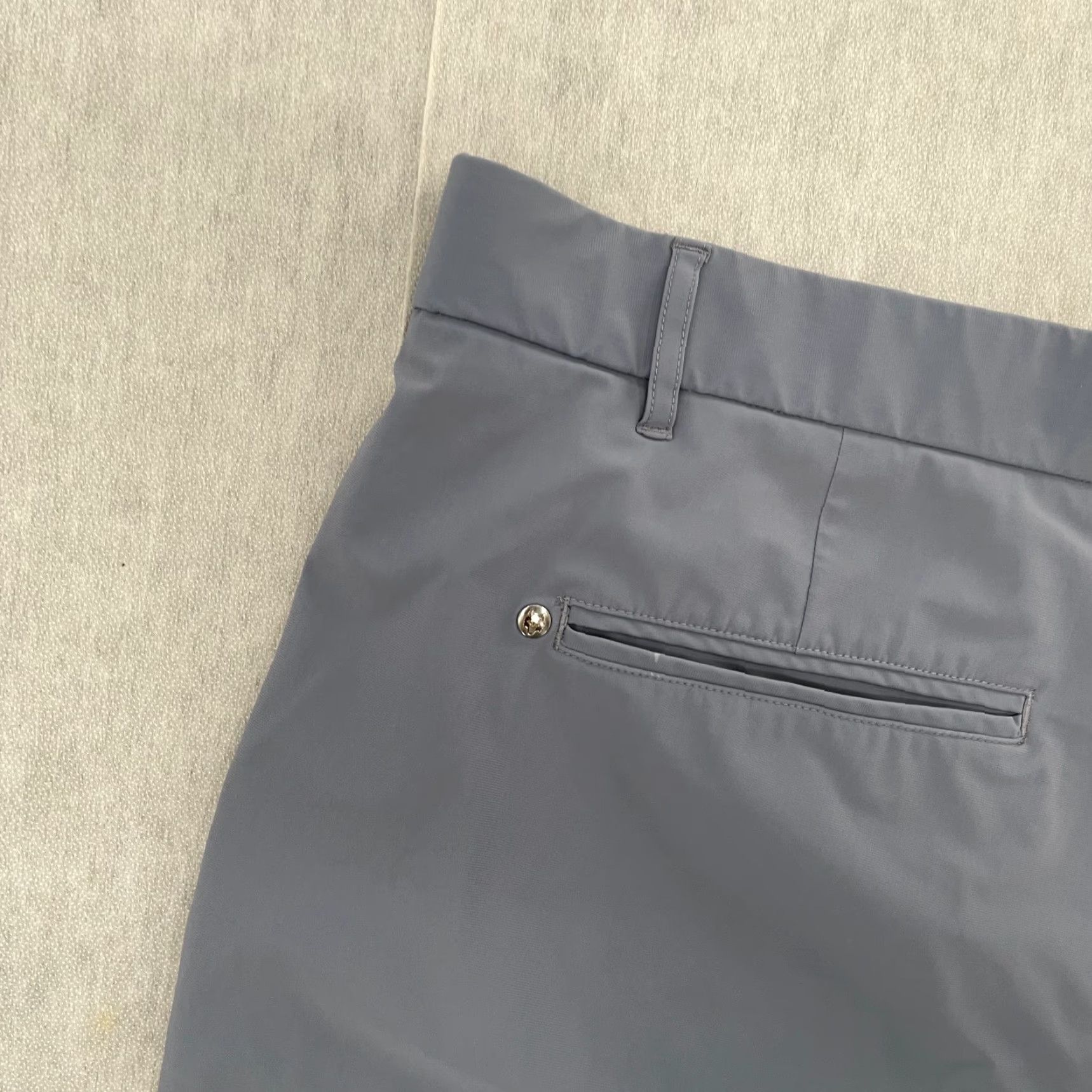 Vintage Greyson Shorts Adult 38 Performance Golf Stretch Mens Purple Solid Pockets Chino Size US 38 / EU 54 - 3 Thumbnail
