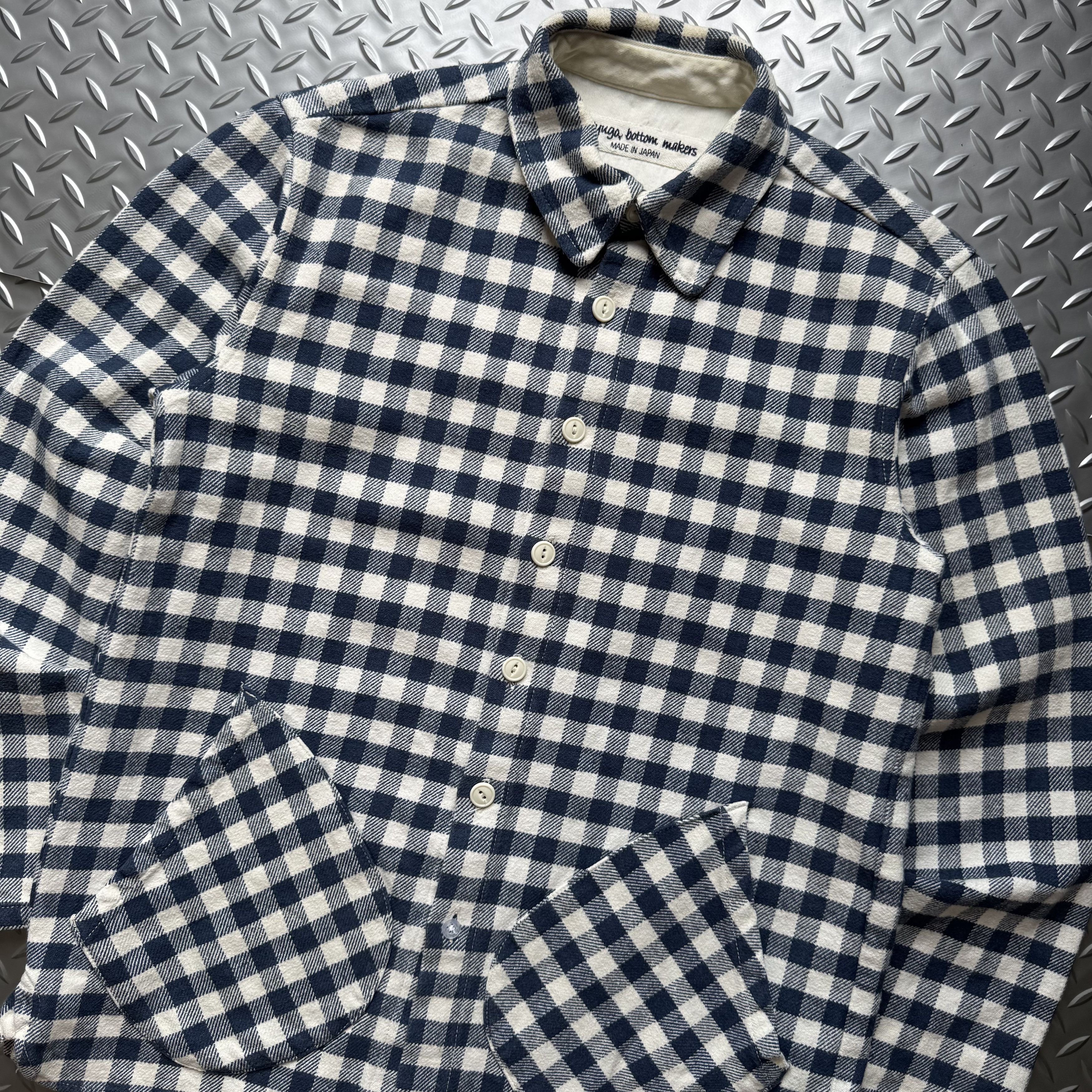 Japanese Brand 15 Jyuga Bottom Makers Plaid Work Jacket Size US S / EU 44-46 / 1 - 2 Thumbnail
