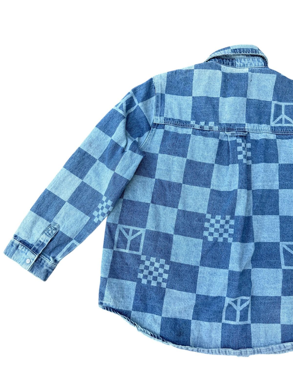 Japanese Brand × Kapital JAPAN BRAND JUNY DENIM PLAID SNAP BUTTON JACKET OVERSIZED Size US M / EU 48-50 / 2 - 7 Thumbnail